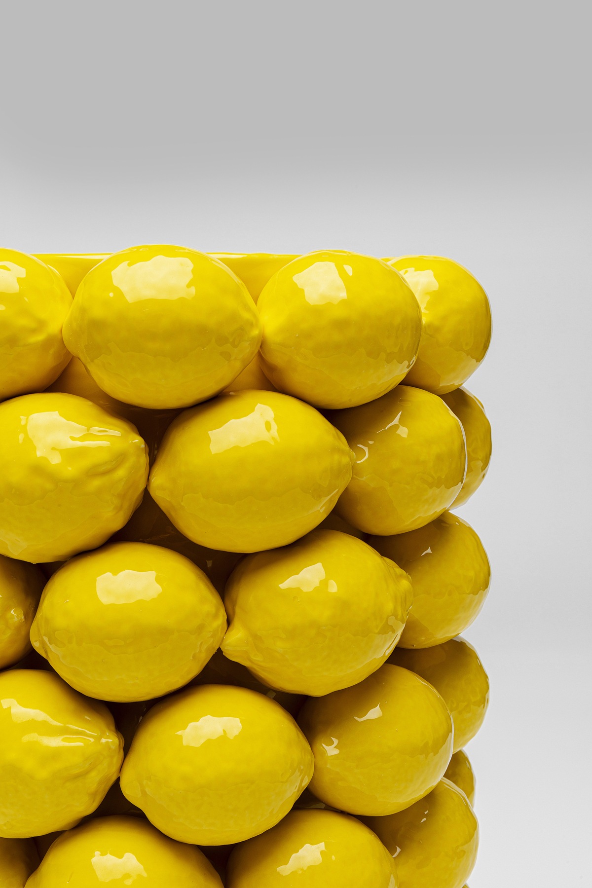 Tischvase KARE DESIGN "Vase Lemon Juice", gelb, B:26cm H:43cm T:26cm, Porzellan, Vasen 3