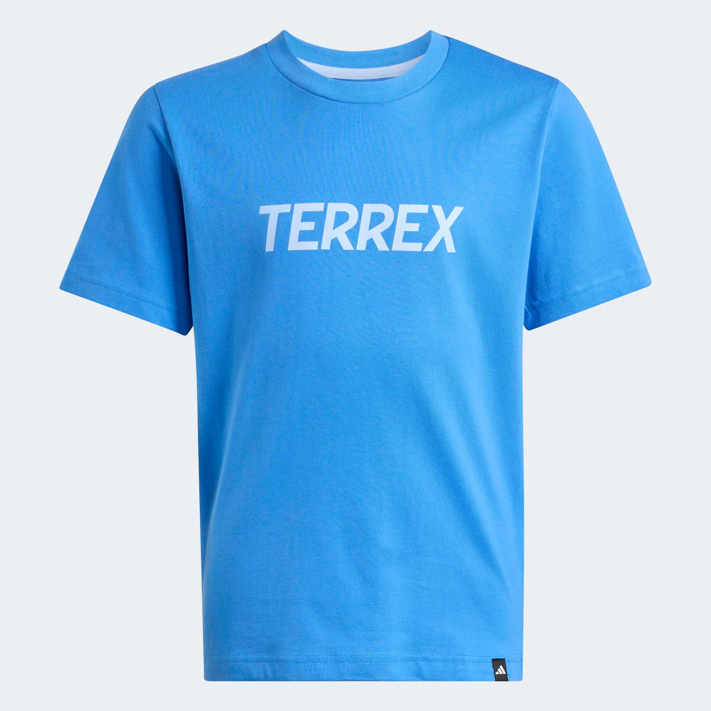 adidas TERREX Funktionsshirt »KIDS MULTI LOGO« für Kinder, mit Rundhalsausschnitt, ohne Verschluss, aus Baumwolle