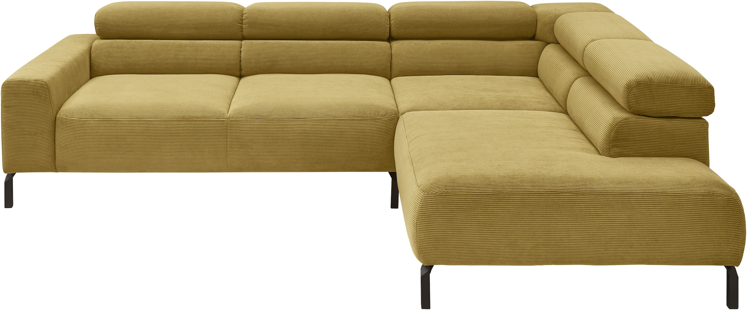 Home affaire Ecksofa "Antonelli, L-Form, inkl. Kopfteilverstellung, Breite günstig online kaufen