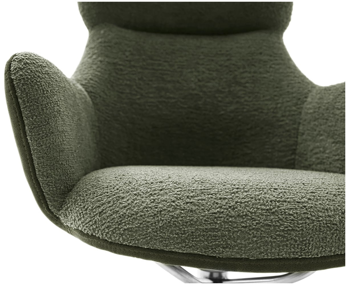 MCA furniture Esszimmerstuhl, Feingewebe, (2er-Set), drehbar 360°, Dreh- & Schwingfunktion, Sitzhöhe ca. 50 cm