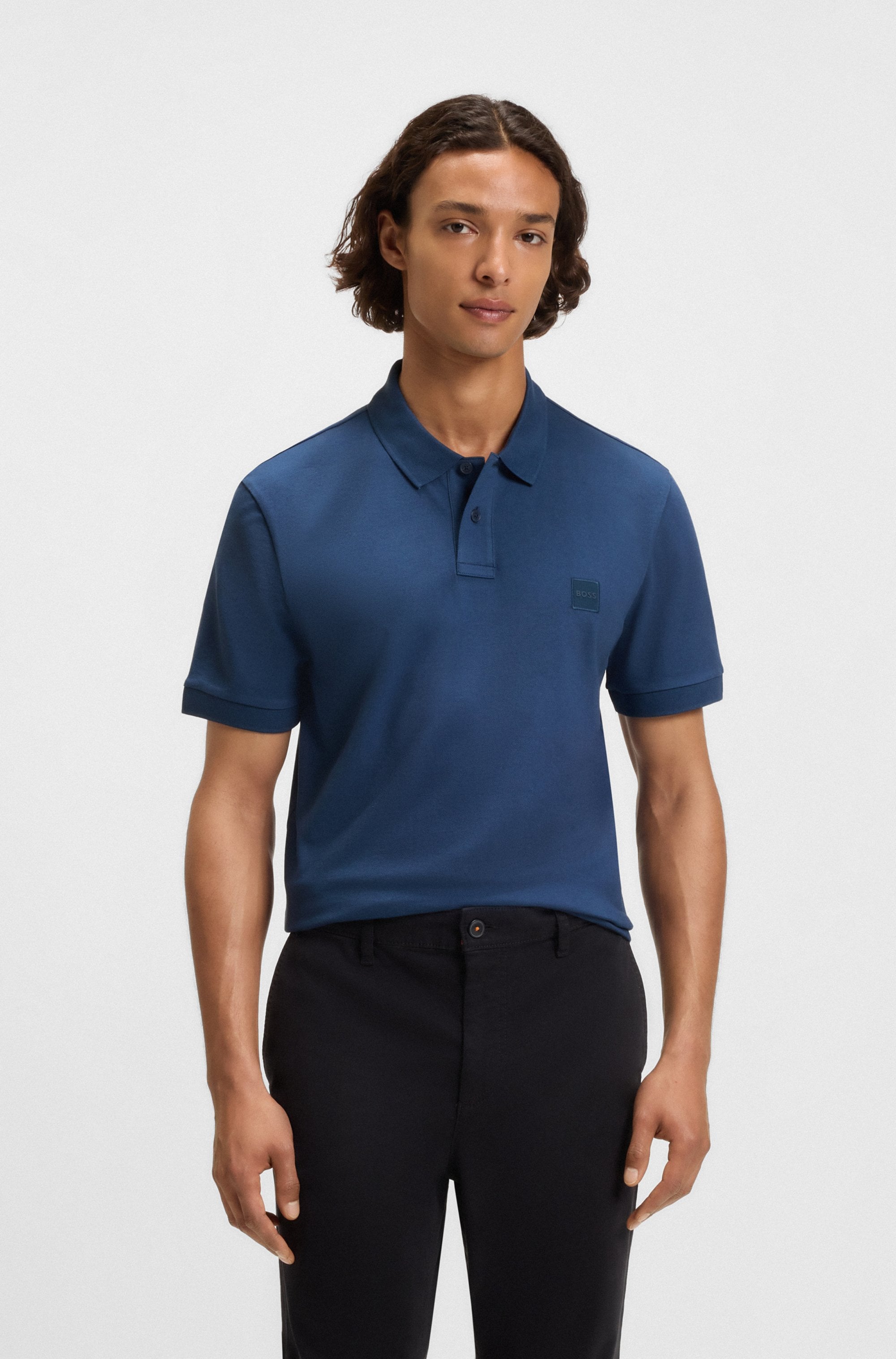 BOSS ORANGE Poloshirt "Passenger Regular Fit" Classic Stretch Pique Polo, pflegeleicht, Baumwolle mit Elasthan