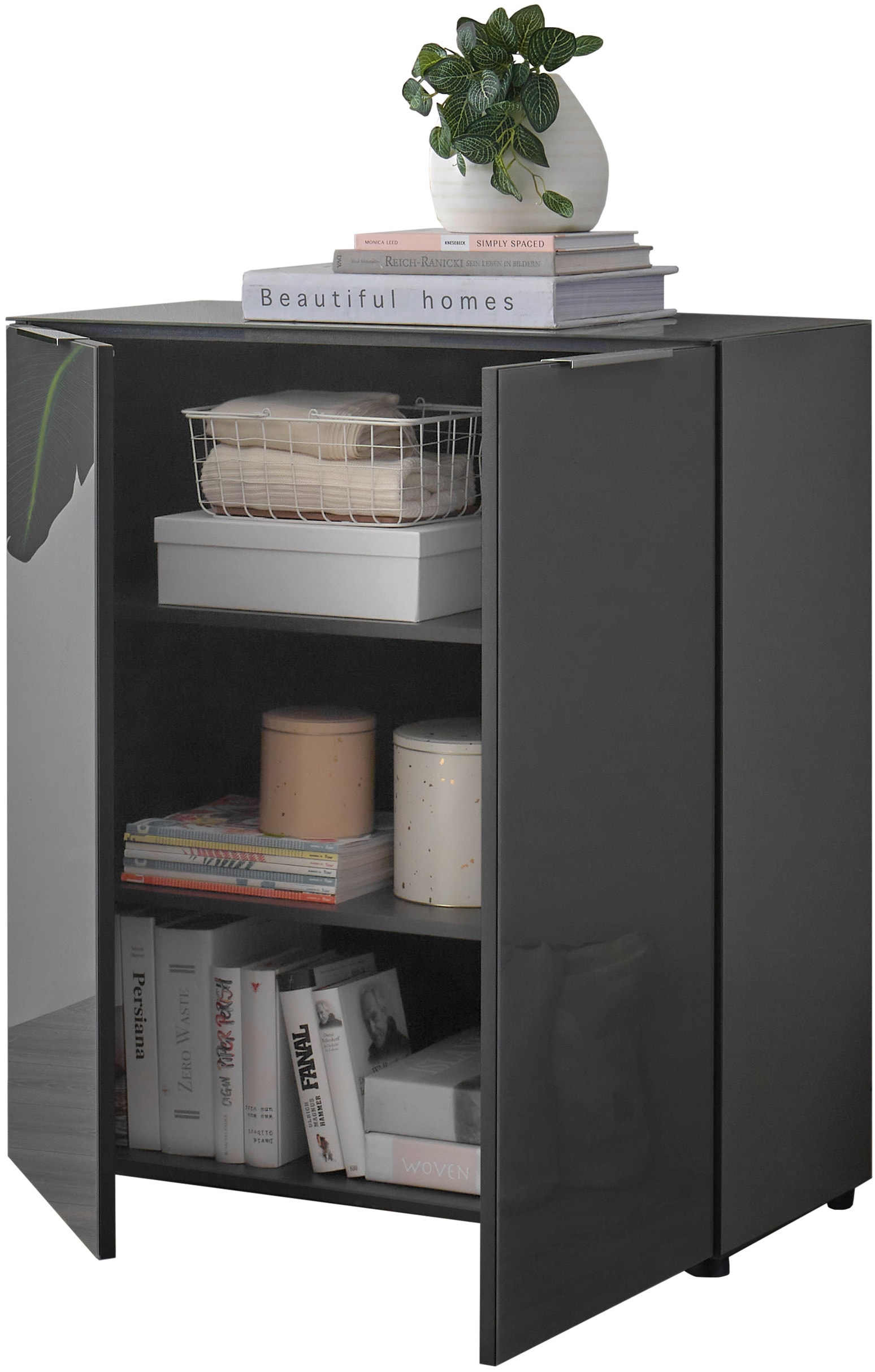 HBZ Kommode »Santorin, BxHxT 90x99x40 cm«, (1 St.), Breite 90cm, Softclose für Türen, Melaminbeschichtung