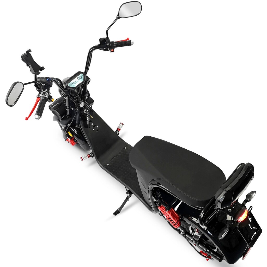 Rolektro E-Motorroller »E-Cruiser 45 Lithium, Schwarz, 60V-20Ah Akku, 1500 Watt«