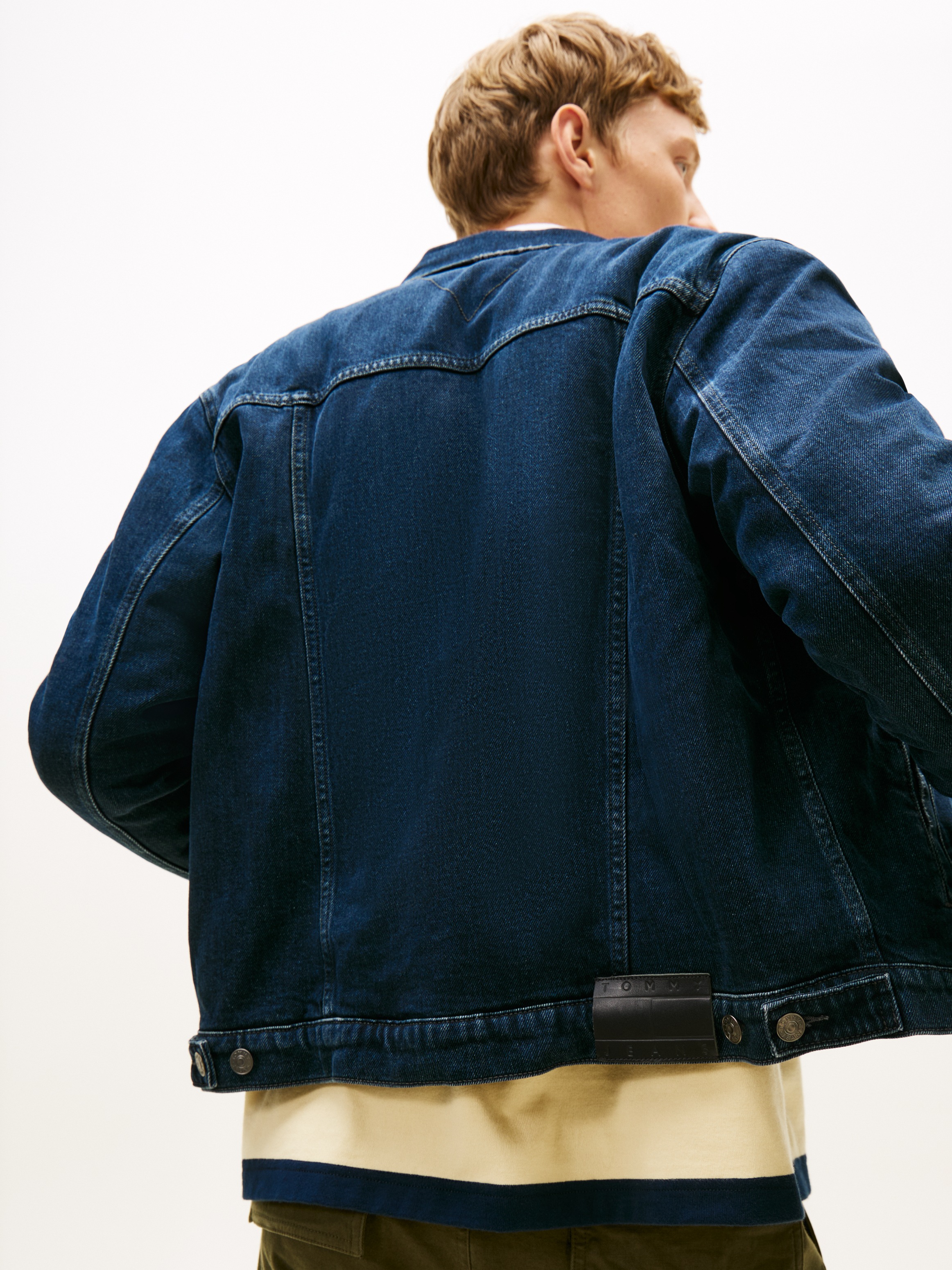 Tommy Jeans Jeansjacke "RYAN RGLR TEDDY TRCKR EXT" Freizeitjacke, Übergangs günstig online kaufen