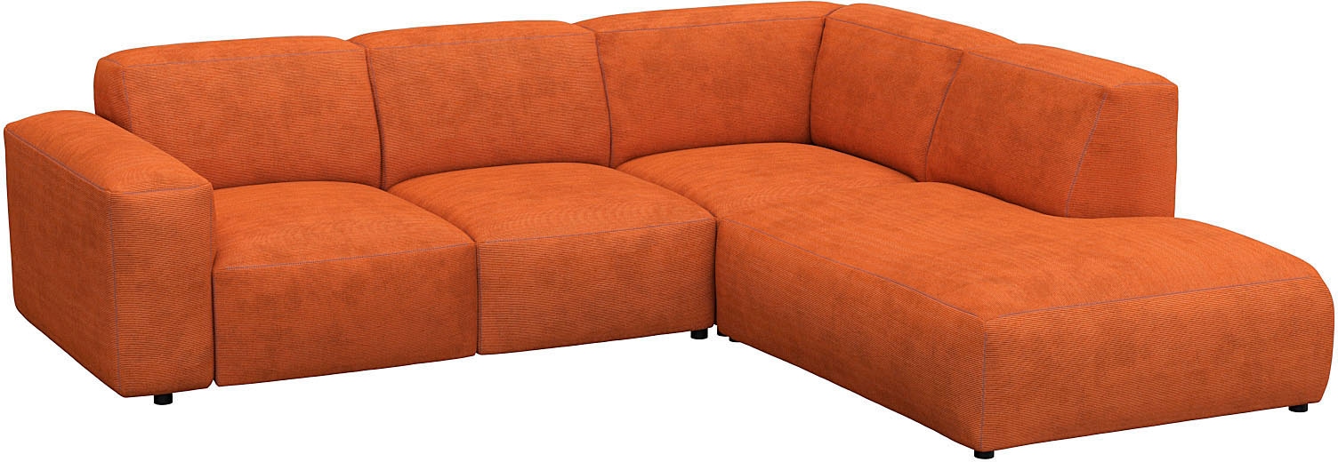 FLEXLUX Ecksofa »Lucera, super Sitzkomfort durch Kaltschaum im Sitz, L-Form«, modern & anschmiegsam, Designsofa, modernes skandinavisches Design