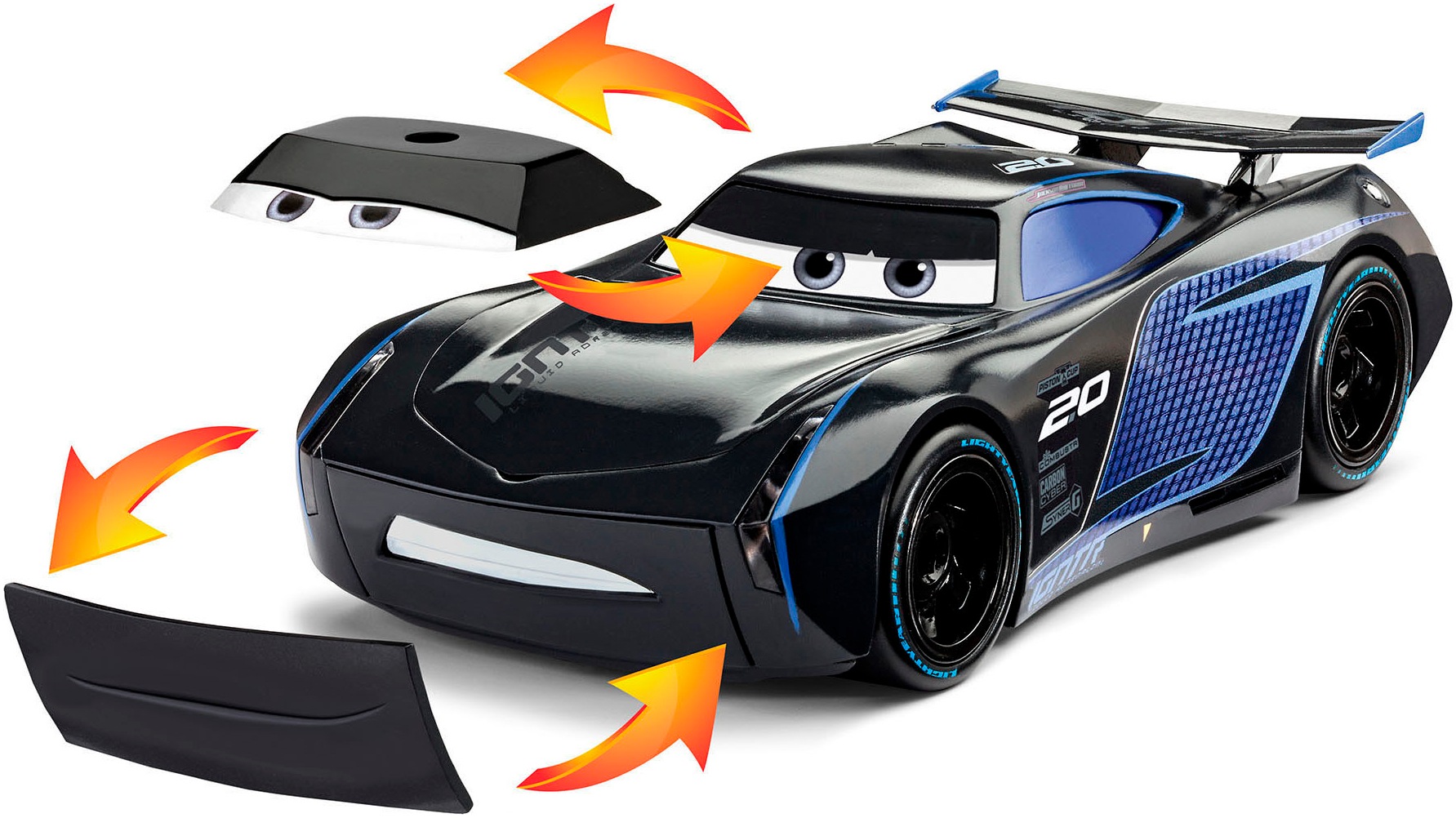 Revell® Modellbausatz »Build&Play, Disney Pixar CARS Jackson Storm«, mit Licht & Sound