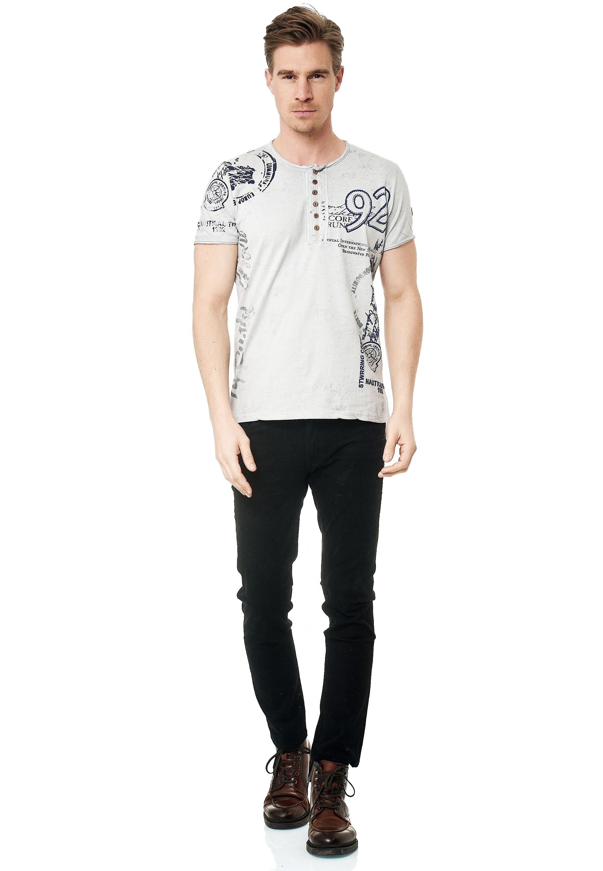 Rusty Neal T-Shirt, mit seitlichem Print günstig online kaufen