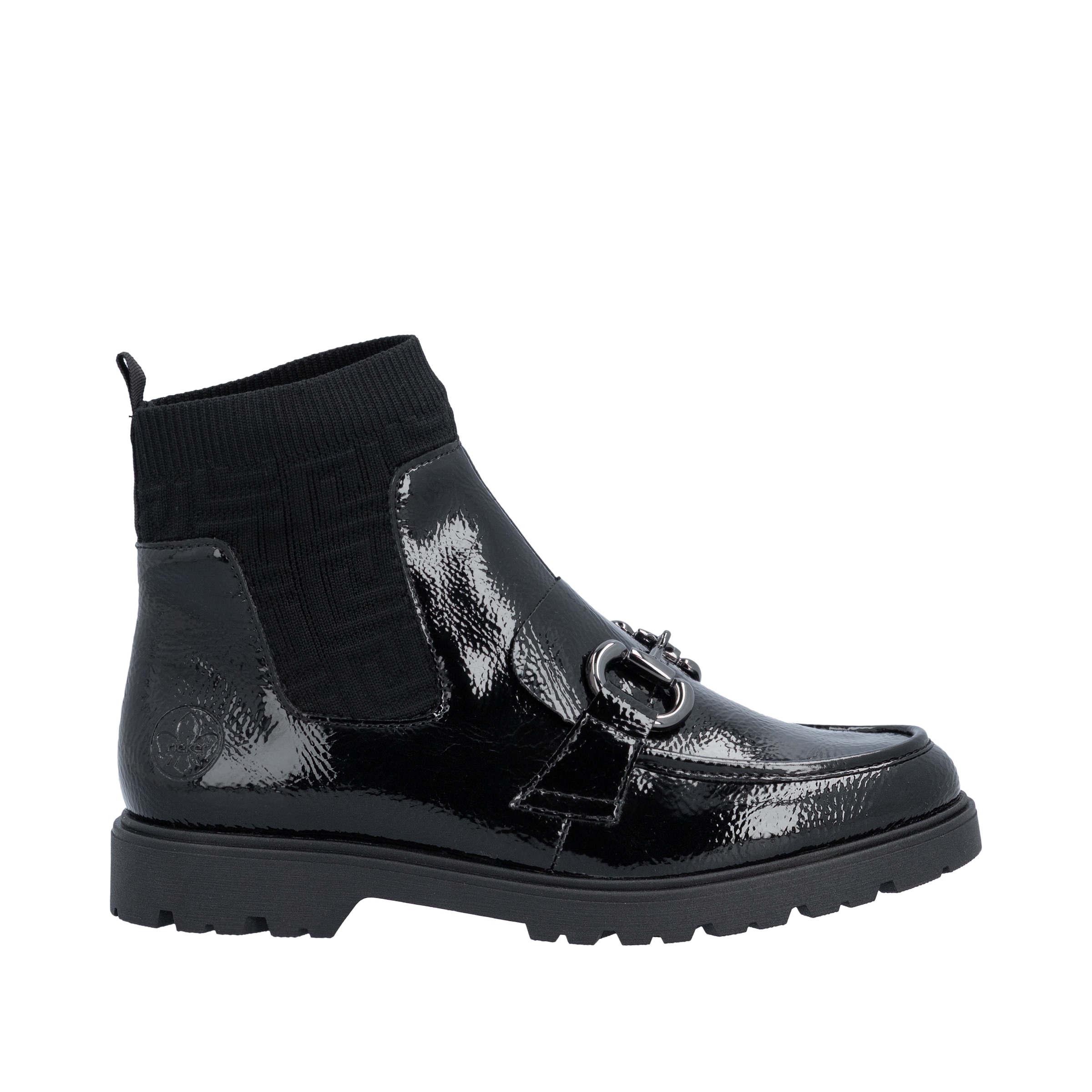 Rieker Chelseaboots  Schlupfboots, Stiefelette mit Elastik-Einsatz und Zierspange