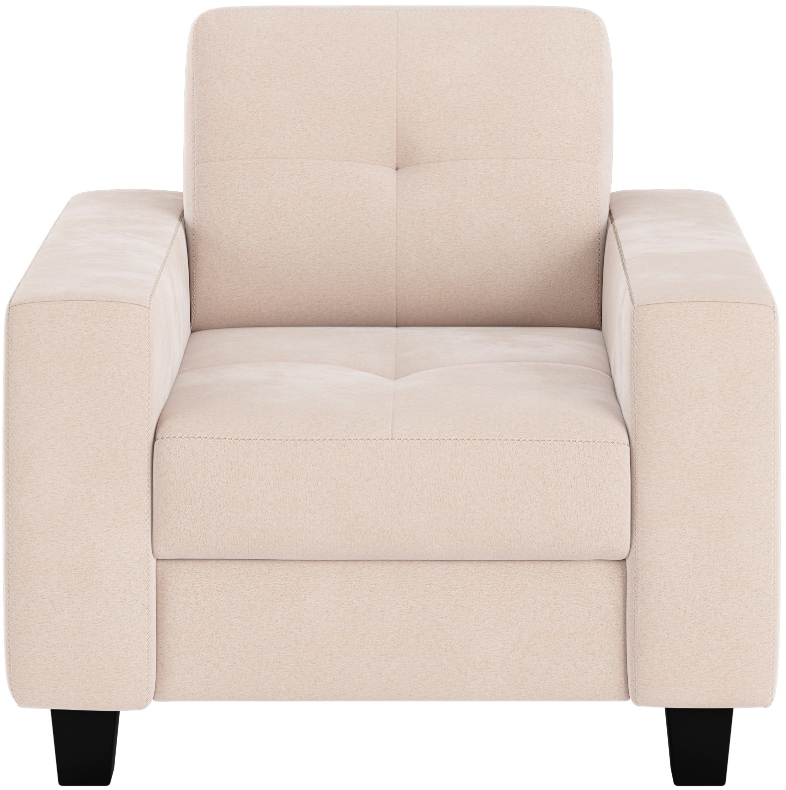 Home affaire Sessel "Varese" Kreuznaht in beige günstig online kaufen