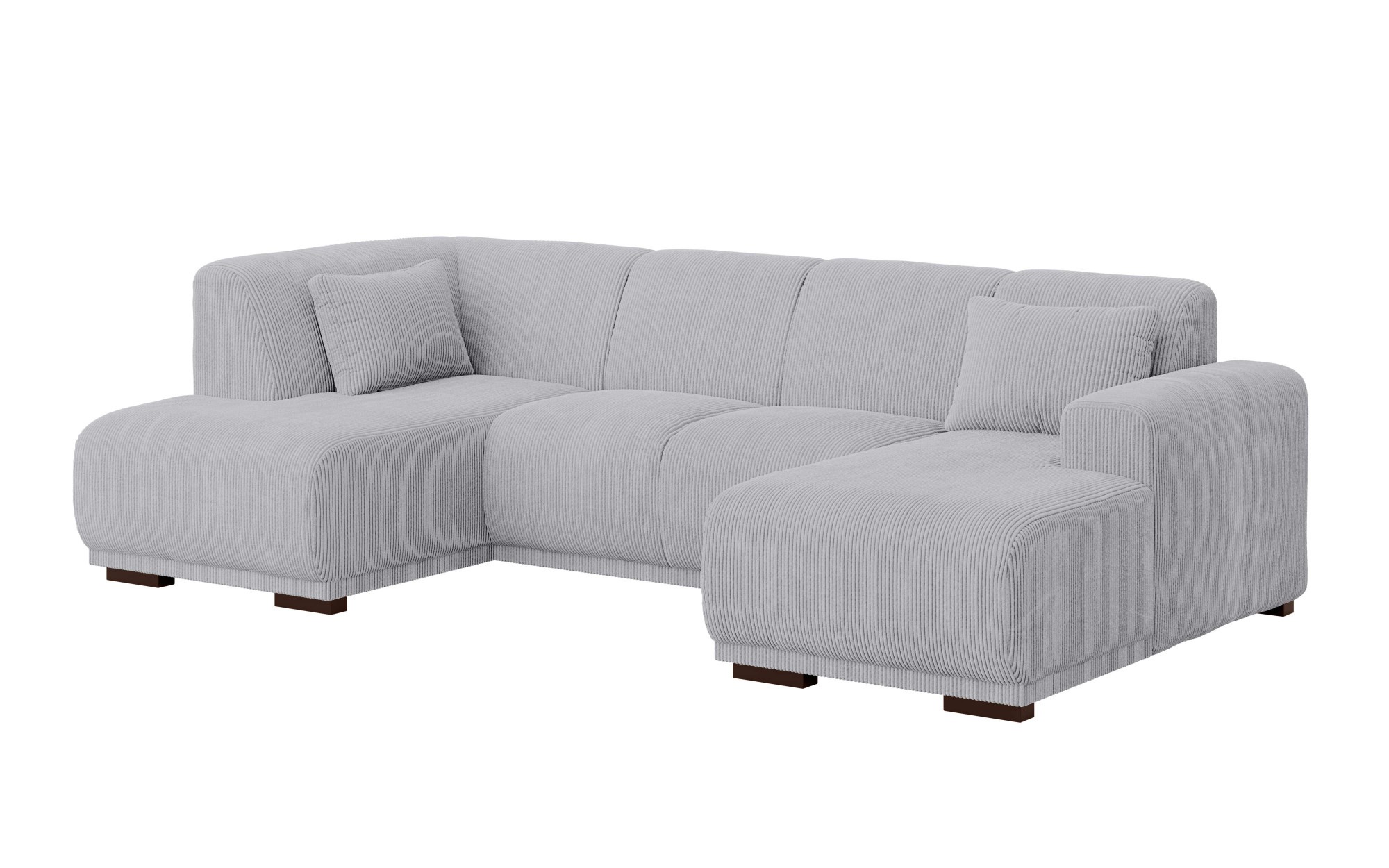 Home affaire Wohnlandschaft »BORNHOLM U-Form mit Recamiere rechts/links, B/T/H: 300/162/85 cm« U-Form mit Wellenunterfederung, Recamiere rechts oder links bestellbar
