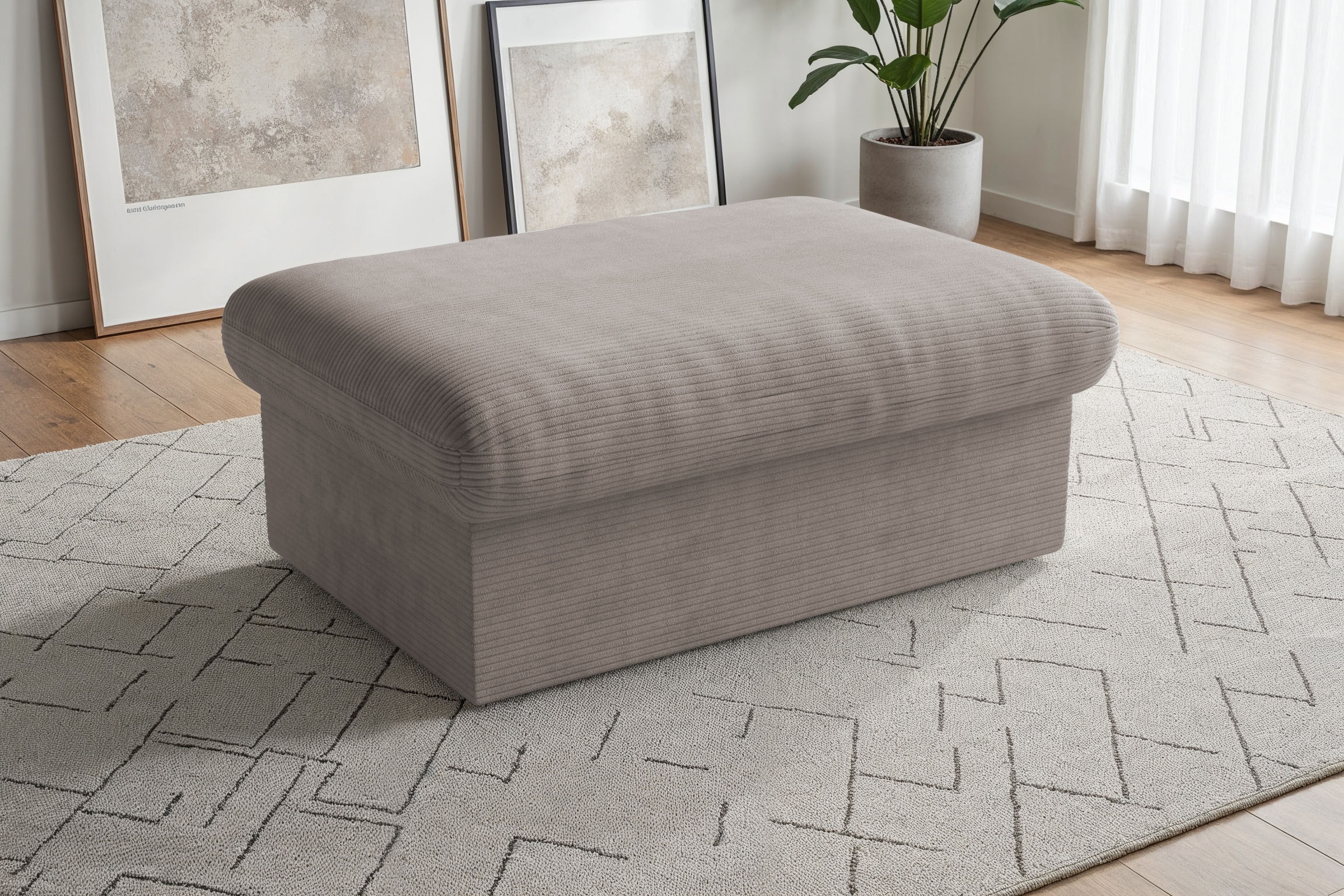 sit&more Polsterhocker "Moreno, B: 90 cm" mit Stauraum, individuell kombini günstig online kaufen