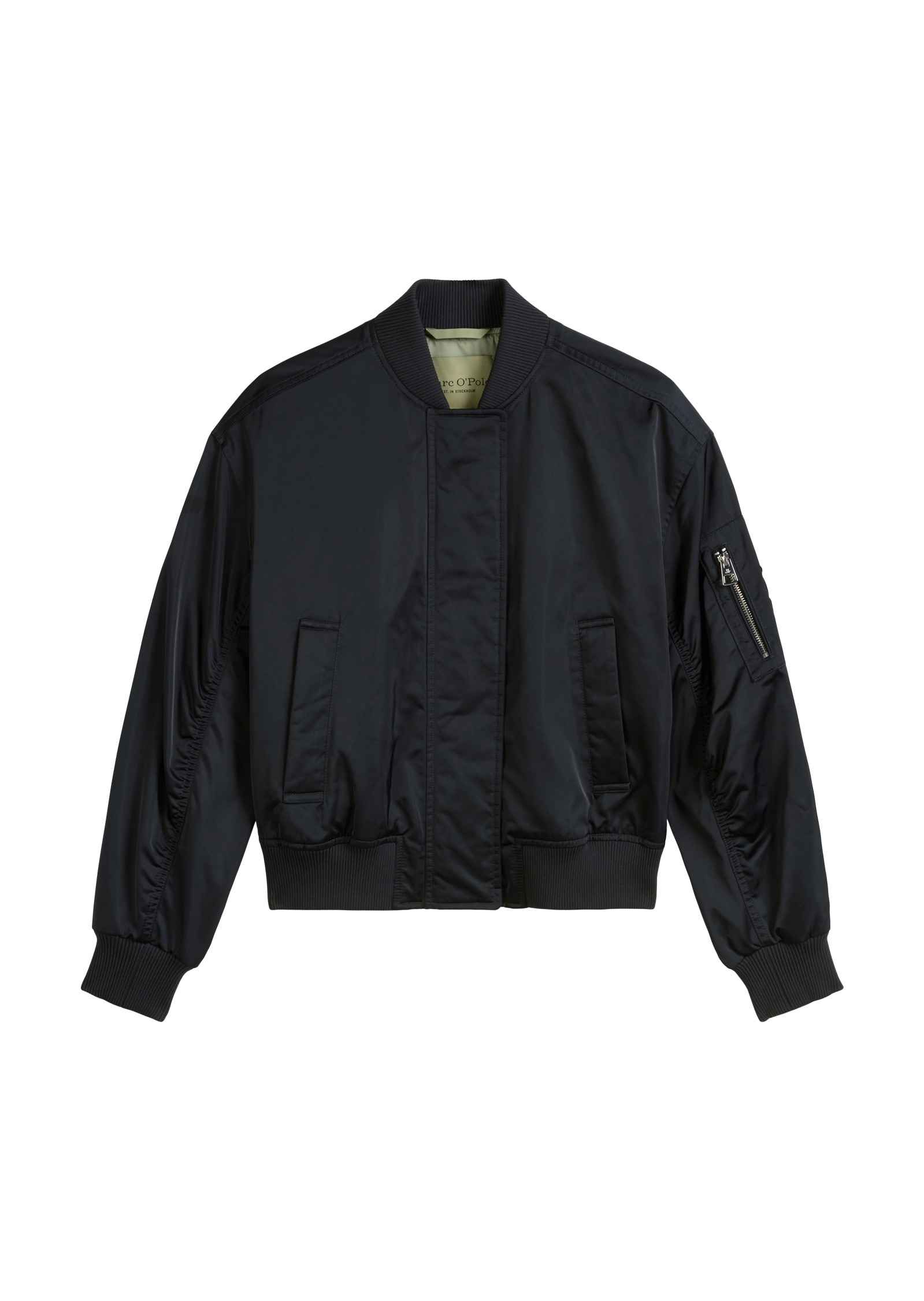 Marc O'Polo Outdoorjacke »aus recyceltem Polyester-Twill«, ohne Kapuze