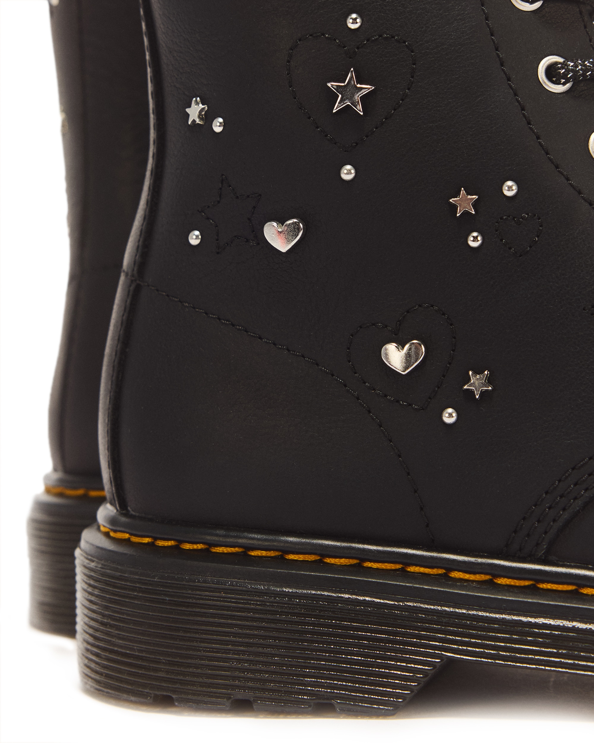 DR. MARTENS Schnürboots »1460 Hs Y Black Wyoming«  Schnürstiefelette mit logobedruckter Anziehlasche