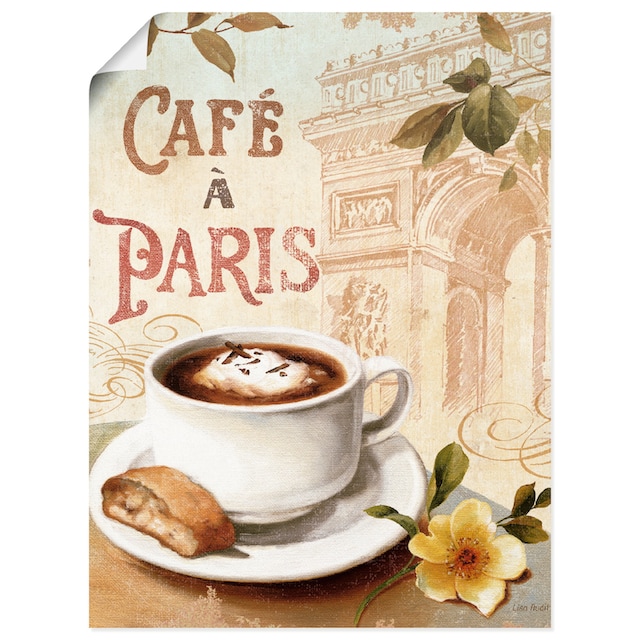 Artland Wandbild »Kaffee in Europa I«, Getränke, (1 St.), als Leinwandbild,  Wandaufkleber oder Poster in versch. Größen bestellen | BAUR