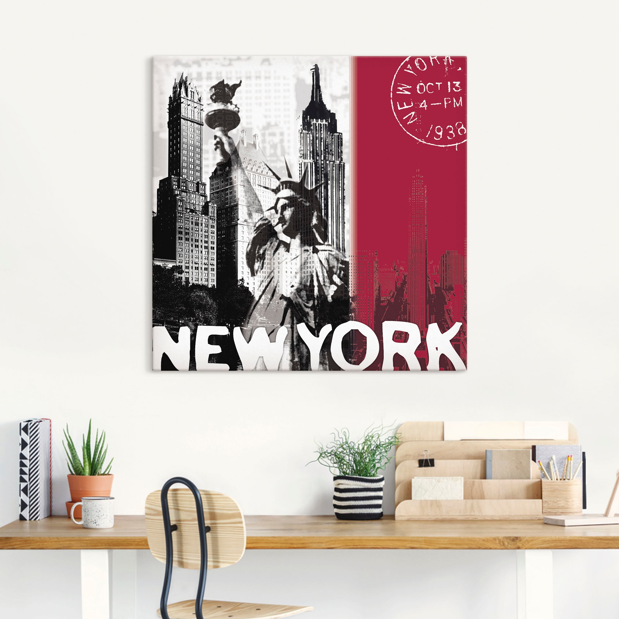 Artland Wandbild "New York", Gebäude, (1 St.), als Alubild, Outdoorbild, Le günstig online kaufen