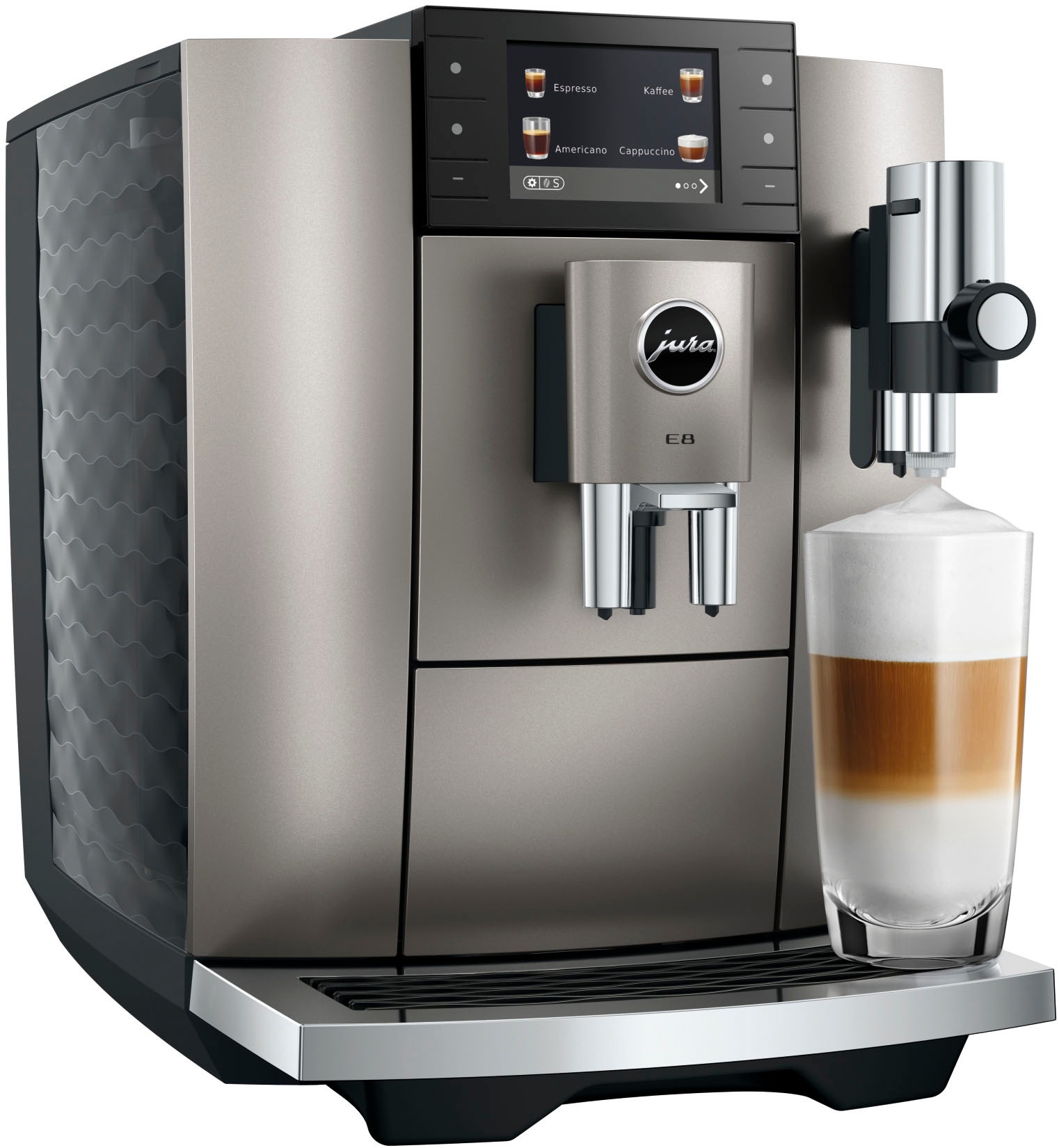 JURA Kaffeevollautomat »15712 E8 Midnight Silver (ED)«