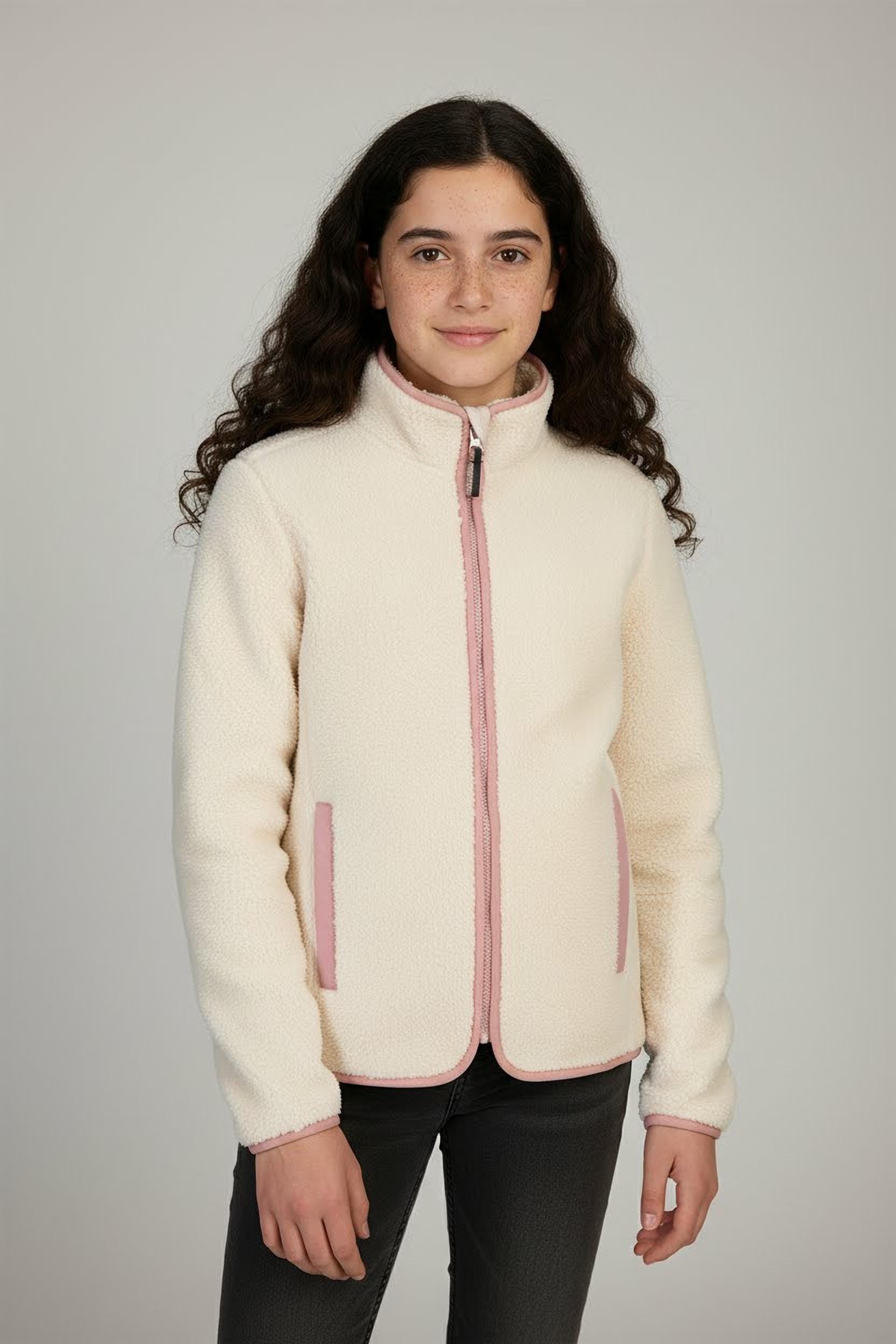 Killtec Fleecejacke "KOW 242 GRLS FLC JCKT" für Kinder, Übergangsjacke, sportlicher Stil, aus Polyester