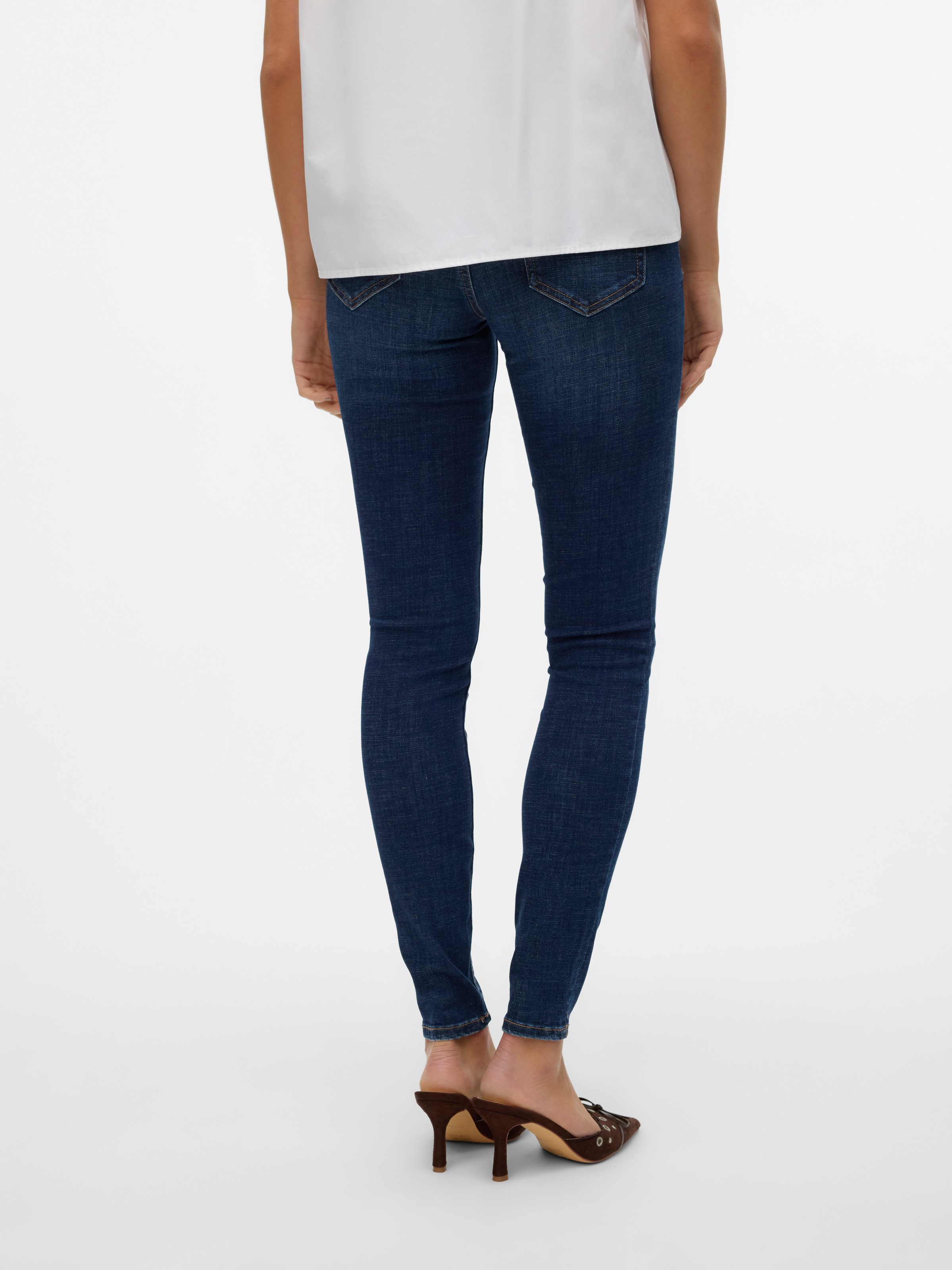 Vero Moda Skinny-fit-Jeans "VMFLASH MR SKINNY JEANS LI3303 GA NOOS" Baumwol günstig online kaufen