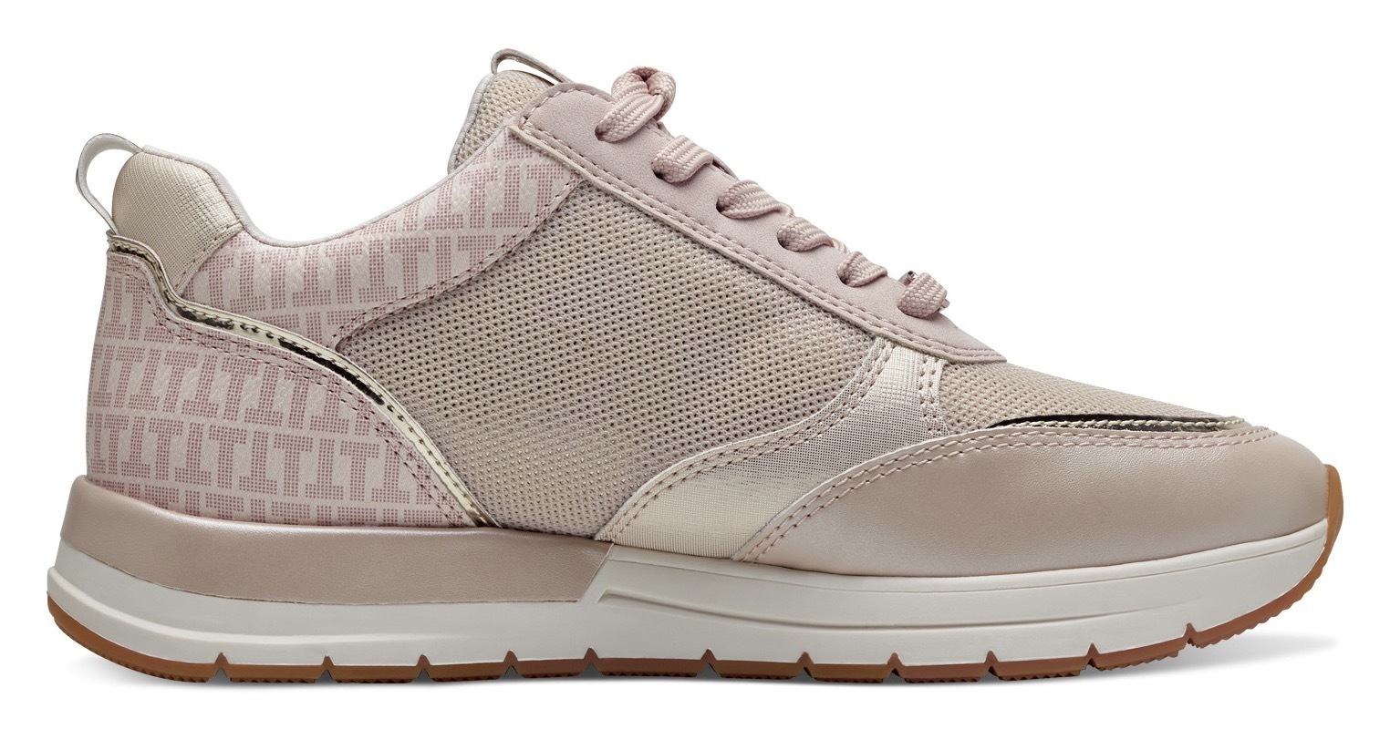 Keilsneaker TAMARIS, Damen, Gr. 40, rosa (rosé), Lederimitat, Textil, Schuhe Sneaker, Freizeitschuh, Halbschuh, in schmaler Form, vegane Verarbeitung, Topseller 3