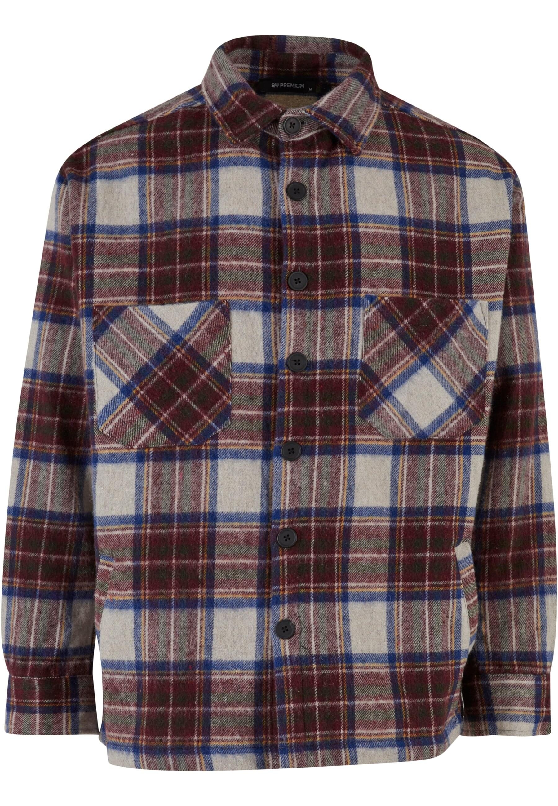 2Y Premium Langarmshirt "Herren 2Y Flannel Button Shirt" 1 Stk. tlg. günstig online kaufen