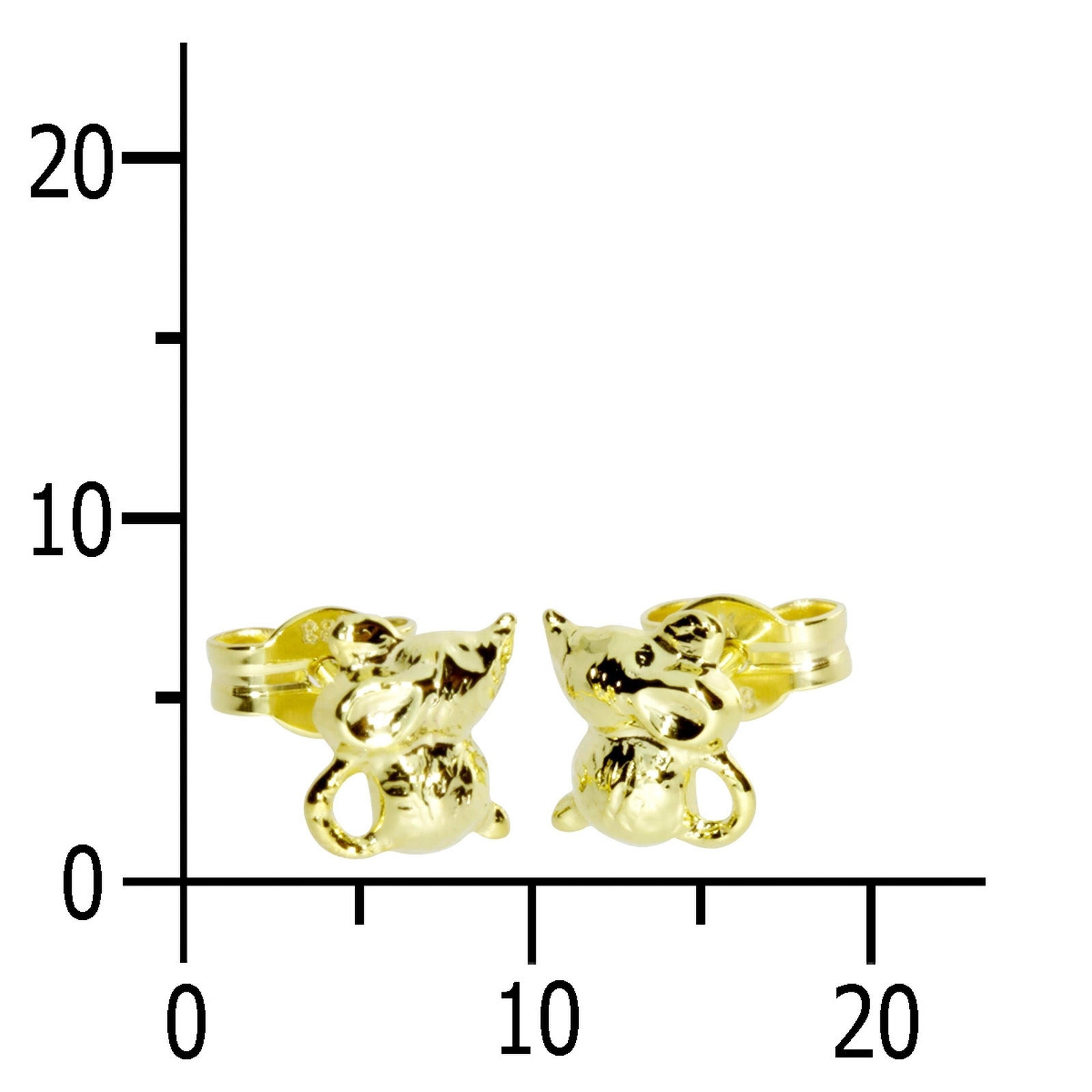 OSTSEE-SCHMUCK Paar Ohrstecker »Ostsee-Schmuck Ohrstecker Mäuschen Ohrstecker Mäuschen«, (2 tlg.)