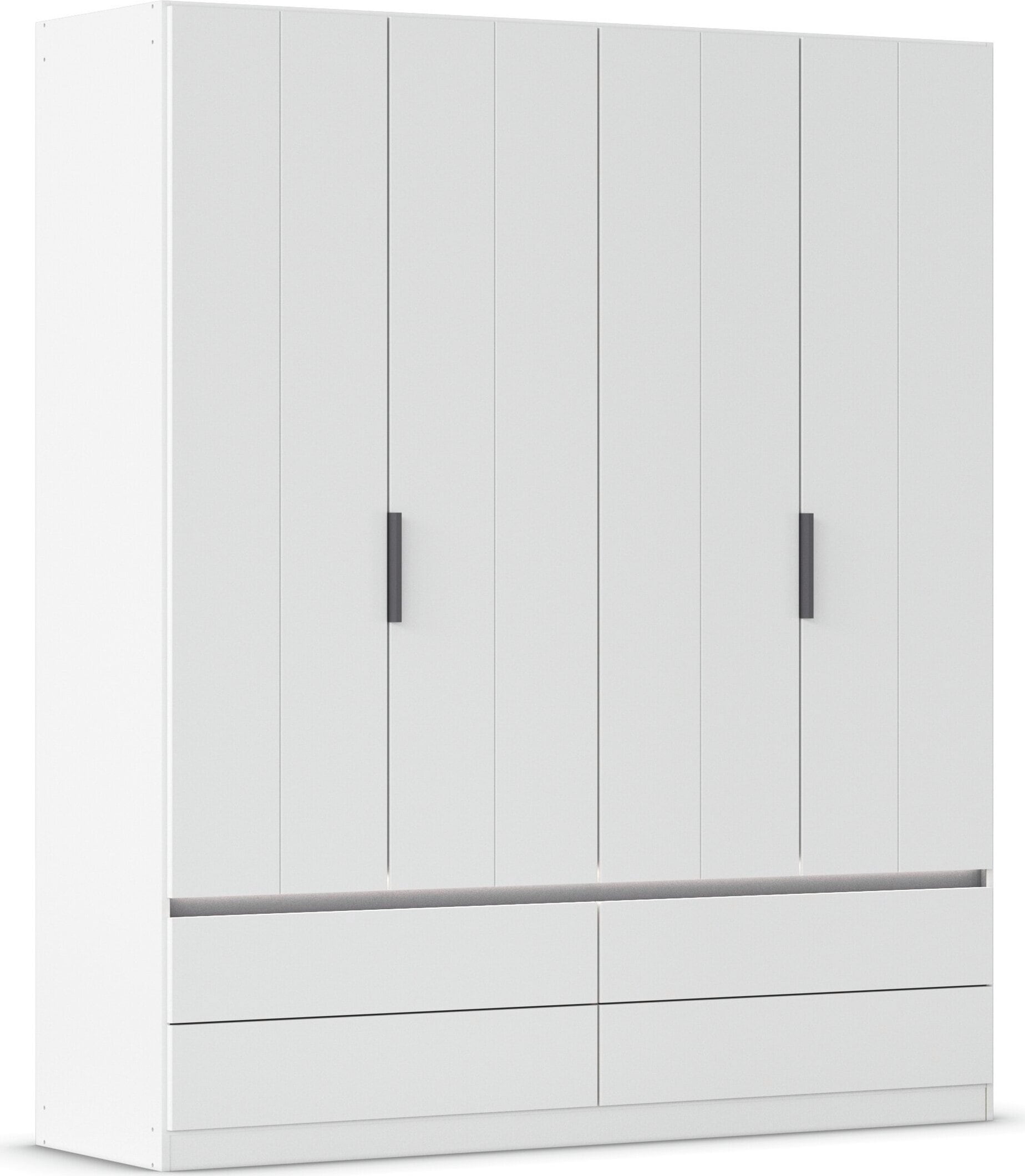 OTTO home Kleiderschrank »Schrank Garderobe ARVEN Breiten 181/226/271cm mit Beleuchtung« 3 verschiedene Ausstattungen BASIC/CLASSIC/PREMIUM (inkl. SOFT-CLOSE),  puristisches Design in Plankenoptik mit Metallgriffen MADE IN GERMANY
