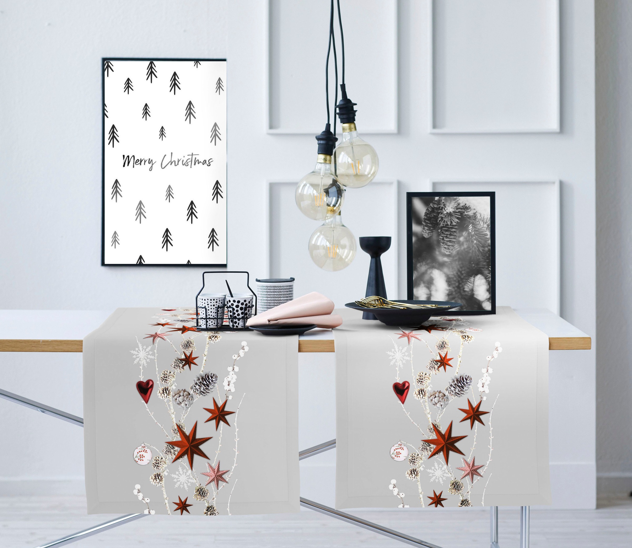 APELT Tischläufer "6204 WINTERWELT, Weihnachtsdeko, Weihnachten" Digitaldru günstig online kaufen