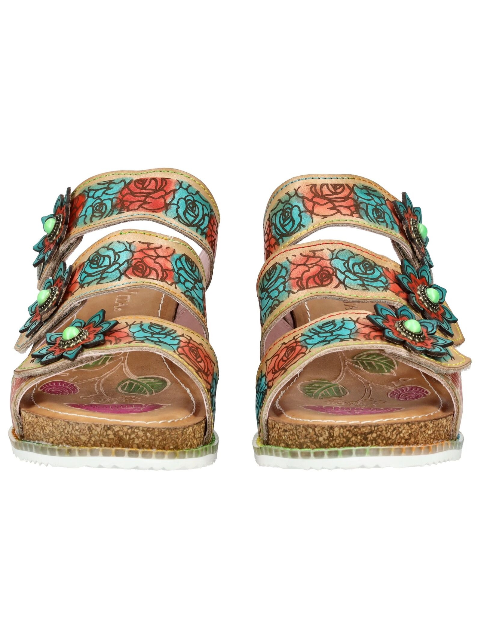 Pantolette LAURA VITA "LAURA VITA Pantoletten Leder", Damen, Gr. 38, beige, Leder, Schuhe Pantolette 2