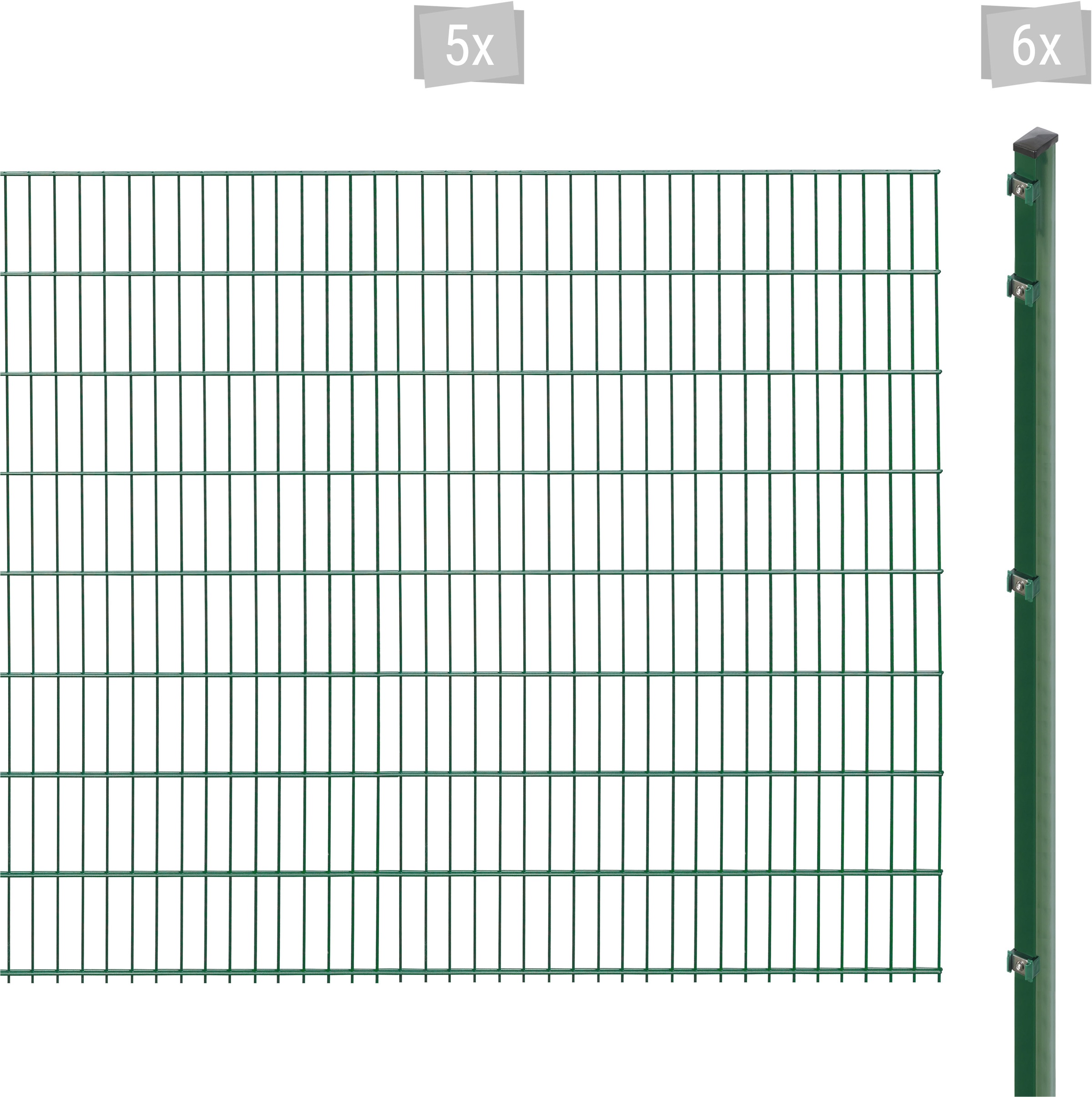 Arvotec Doppelstabmattenzaun "EXCLUSIVE 163 zum Einbetonieren", Zaunhöhe 163 cm, Zaunlänge 2 - 60 m