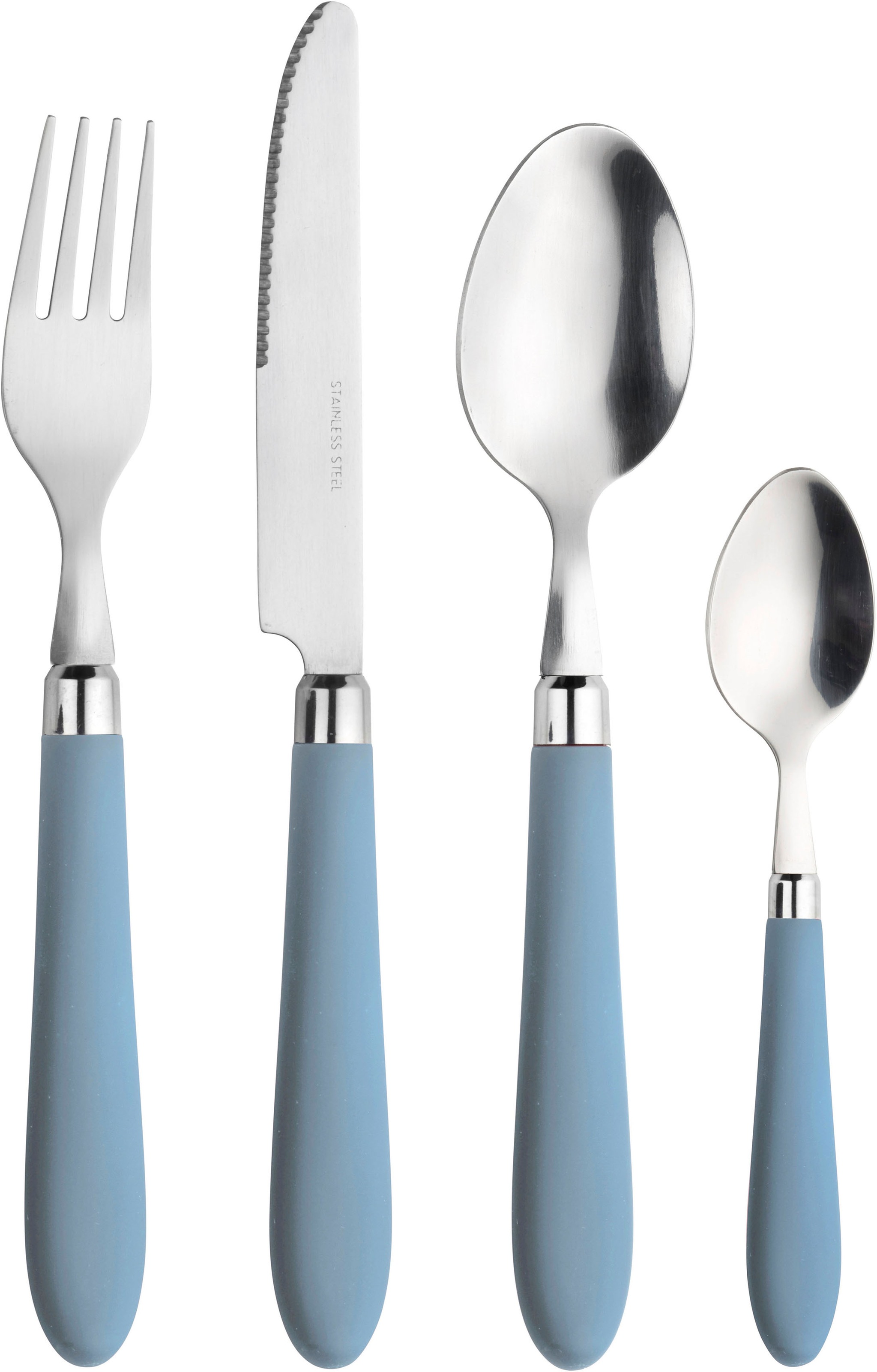 my home Besteck-Set »Celia«, (Set, 30 tlg.), Messer mit Wellenschliff, spülmaschinengeeignet