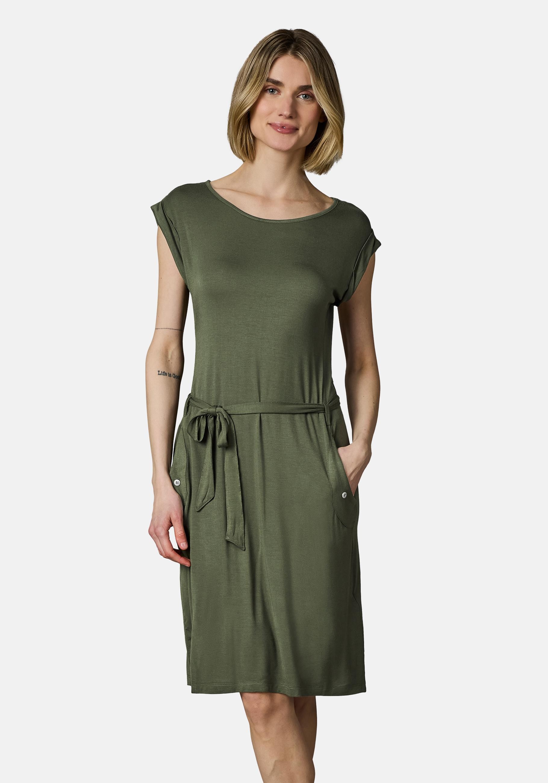 Ragwear Sommerkleid "Taggien" Eingrifftaschen Knielanges, leichtes Midikleid