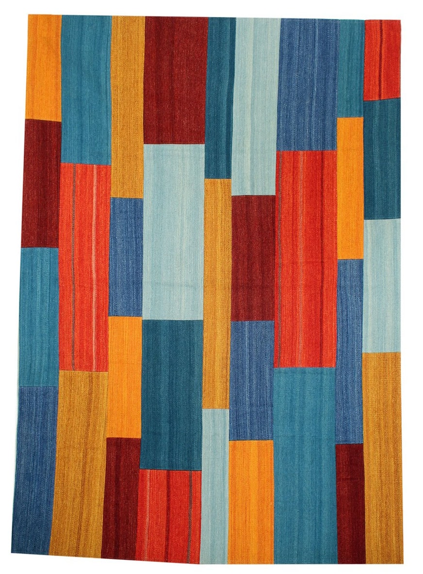 Kayoom Teppich "Radical 335", rechteckig, 15 mm Höhe, Handgewebter Jacquard Kilim, hochwertige Materialmischung.