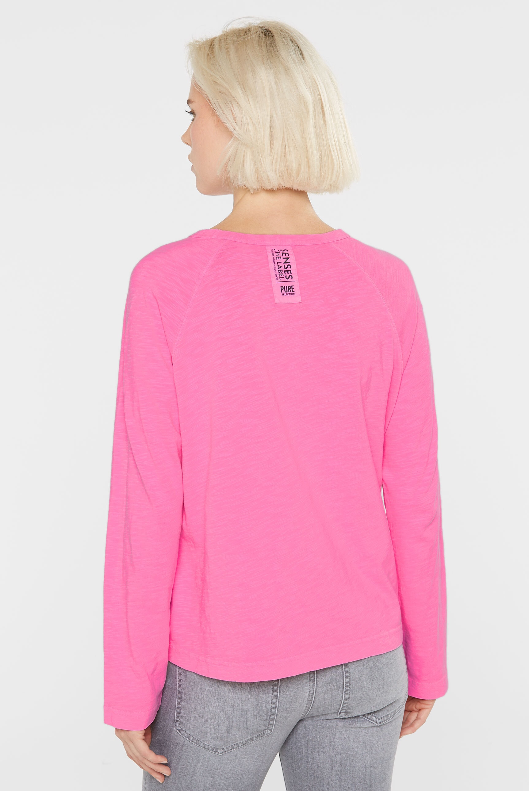 SENSES.THE LABEL Rundhalsshirt, aus Baumwolle