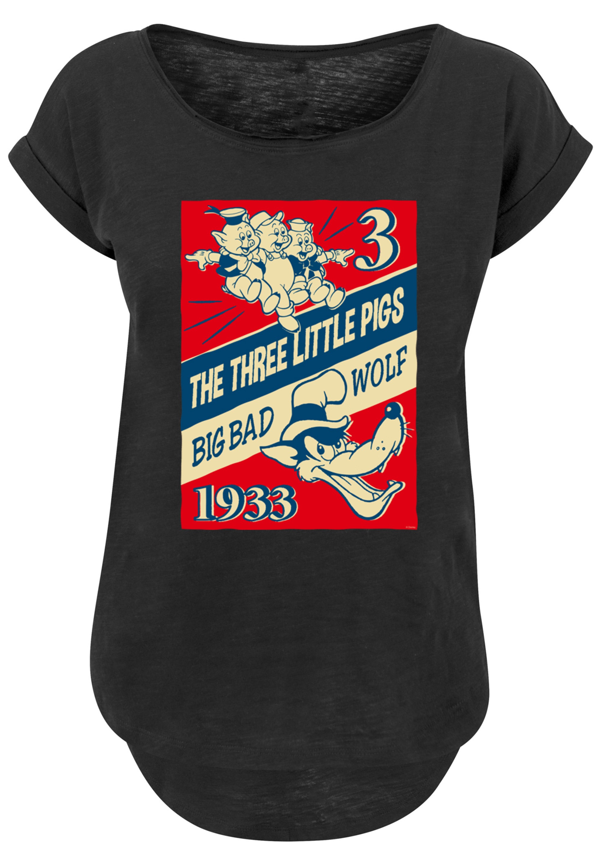 F4NT4STIC T-Shirt »Die Drei Kleinen Schweinchen«, Print