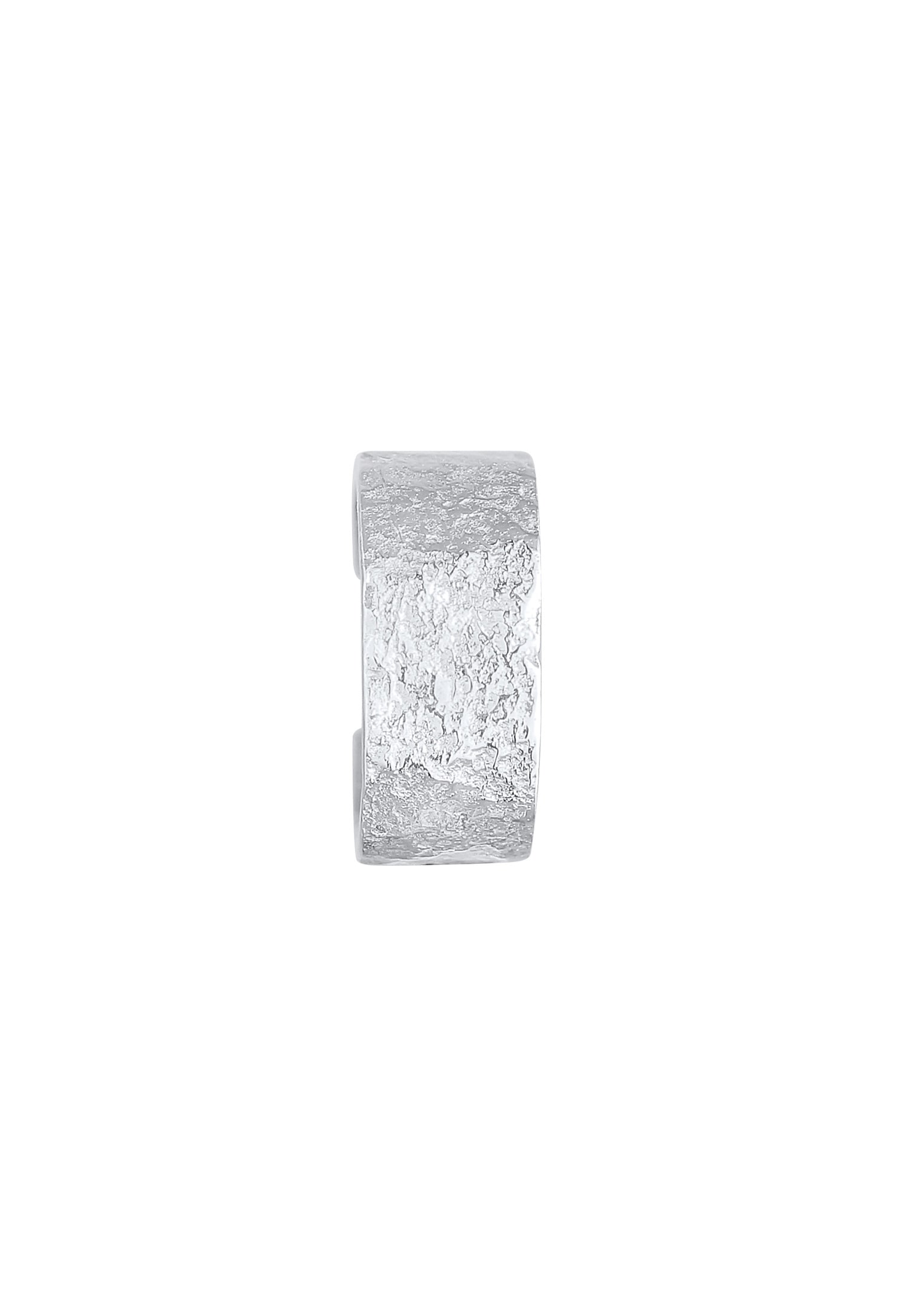 Elli Ohrklemme »Ohrringe Earcuff Breit Basic Gehämmert 925 Silber«