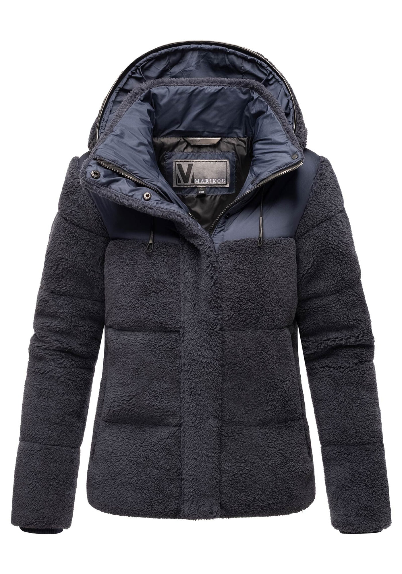 Marikoo Winterjacke »Kaguraa«, warme Teddyfell Sherpa Jacke