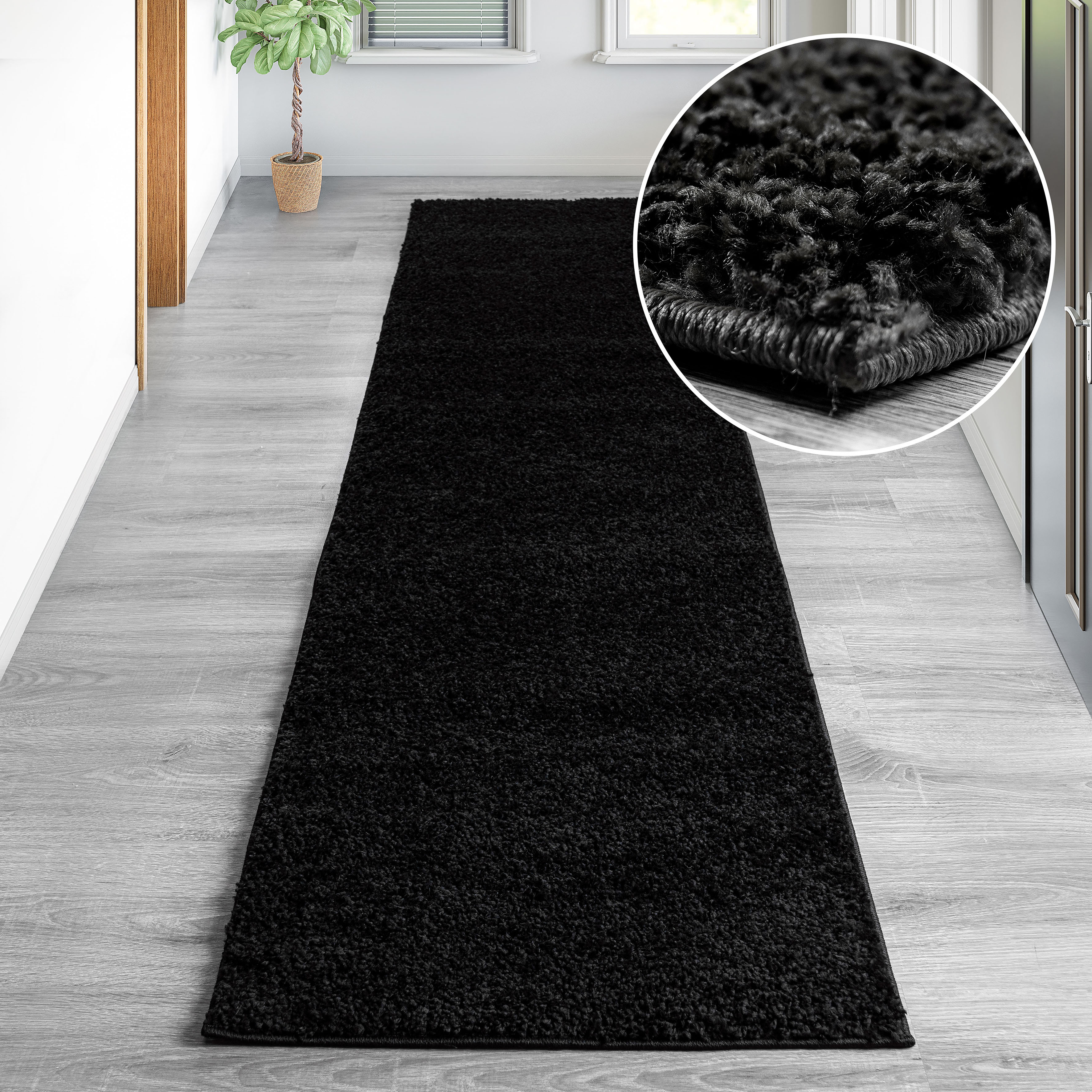 OTTO home Hochflor-Teppich "Viva Shaggy, in Standard- und Premium-Qualität, 30 mm oder 45 mm Höhe" rechteckig 45 mm Höhe Uni Farben, einfarbig, weich, kuschelig, Läufer, Kundenliebling