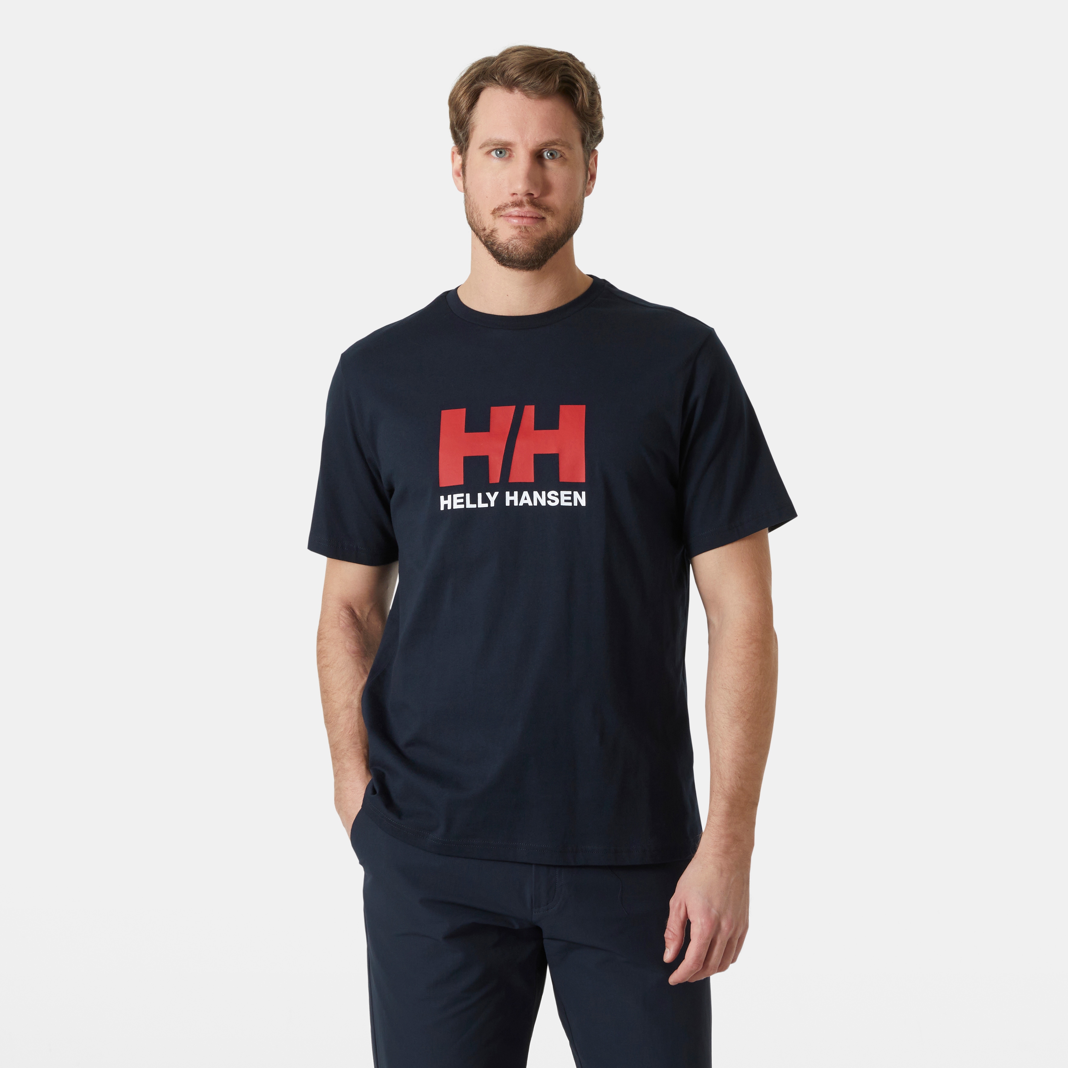 Helly Hansen T-Shirt "HH LOGO T-SHIRT 3.0" kurzärmlig, mit Rundhalsausschnitt, aus Baumwolle, sportlicher Schnitt