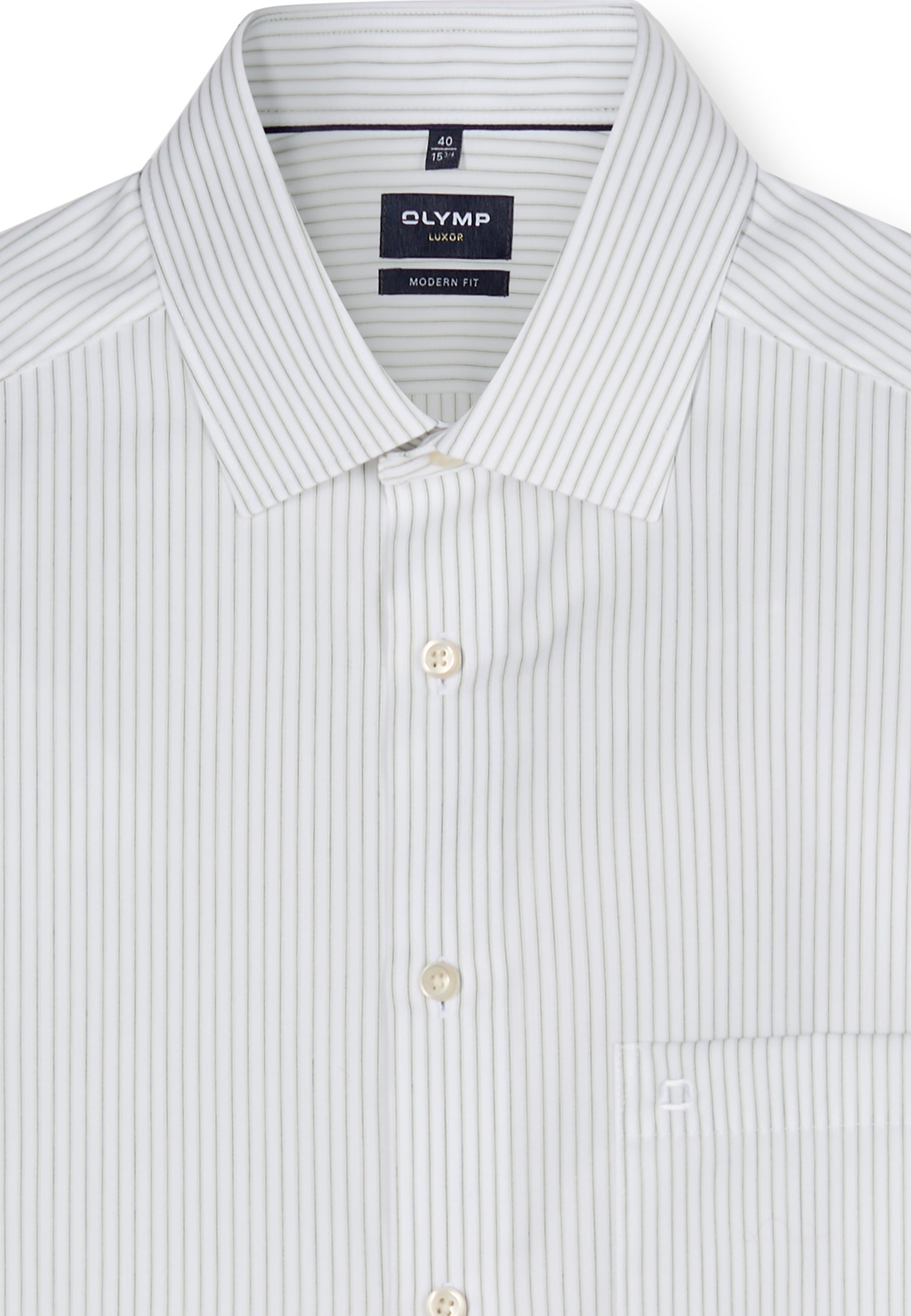 OLYMP Luxor Modern Fit Men's Shirt Light Green 41 5
