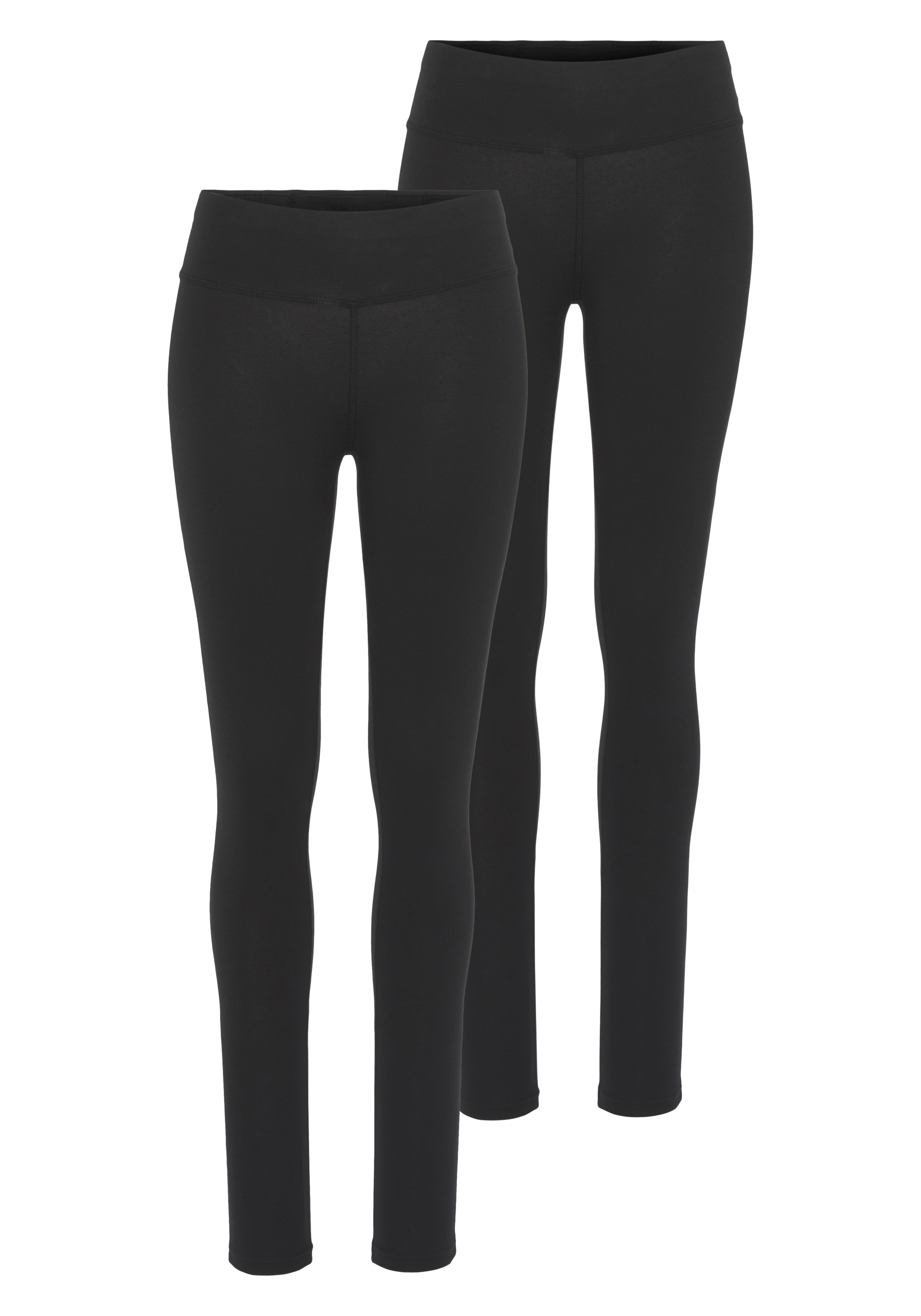 FAYN SPORTS Leggings »Comfort Slim«, (Packung, 2 tlg., 2er-Pack), mit breitem Bündchen kaufen