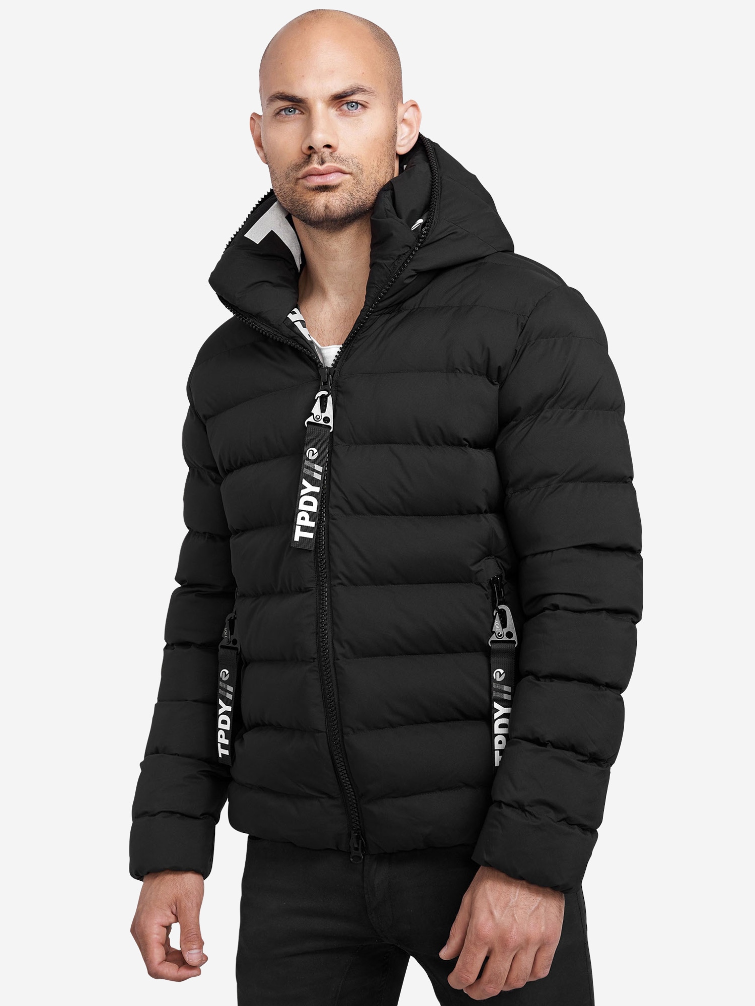trueprodigy Winterjacke "Neo Reflektierender Innenkragen" mit Kapuze