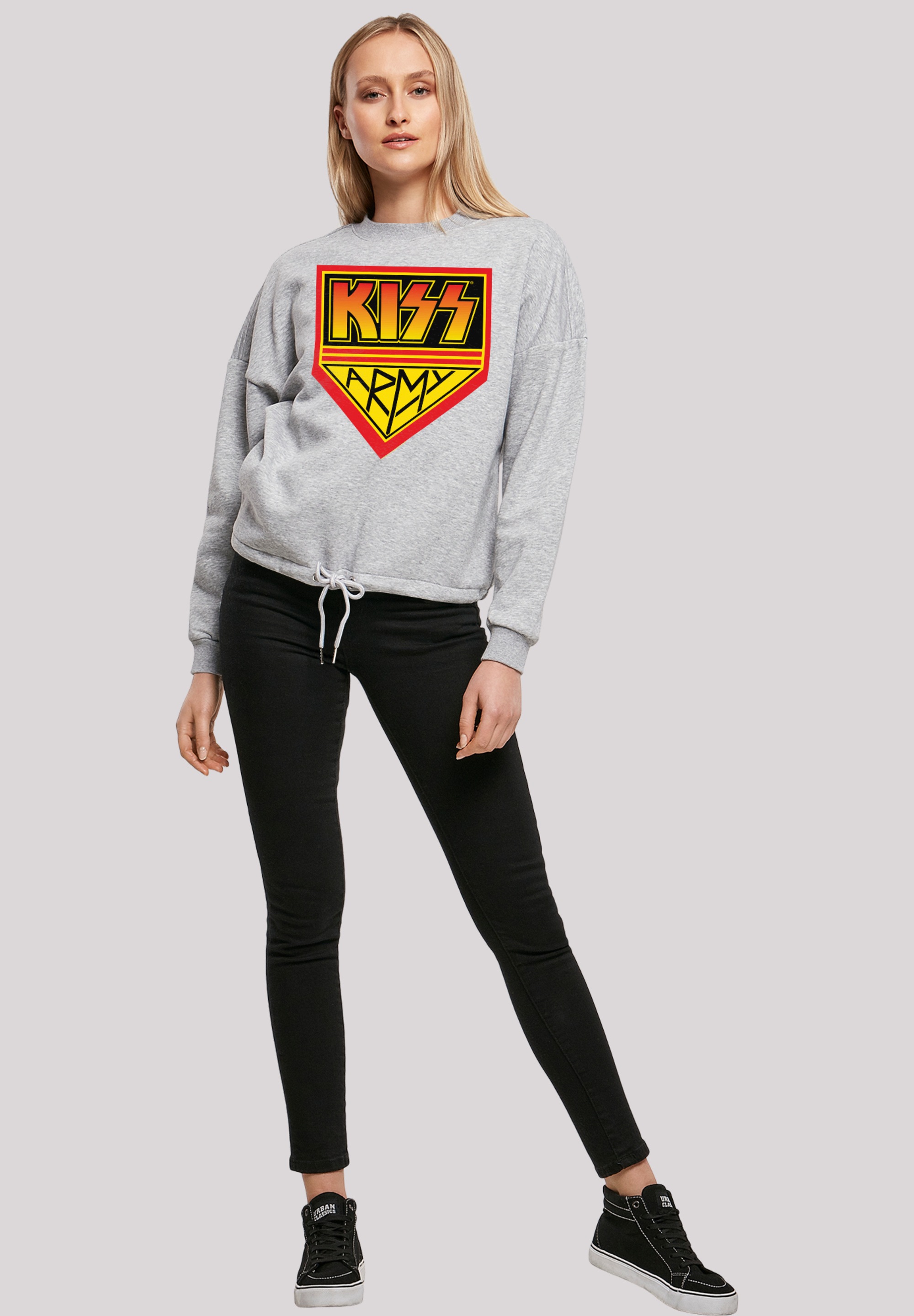 F4NT4STIC Sweatshirt »Kiss Army Logo«, Premium Qualität
