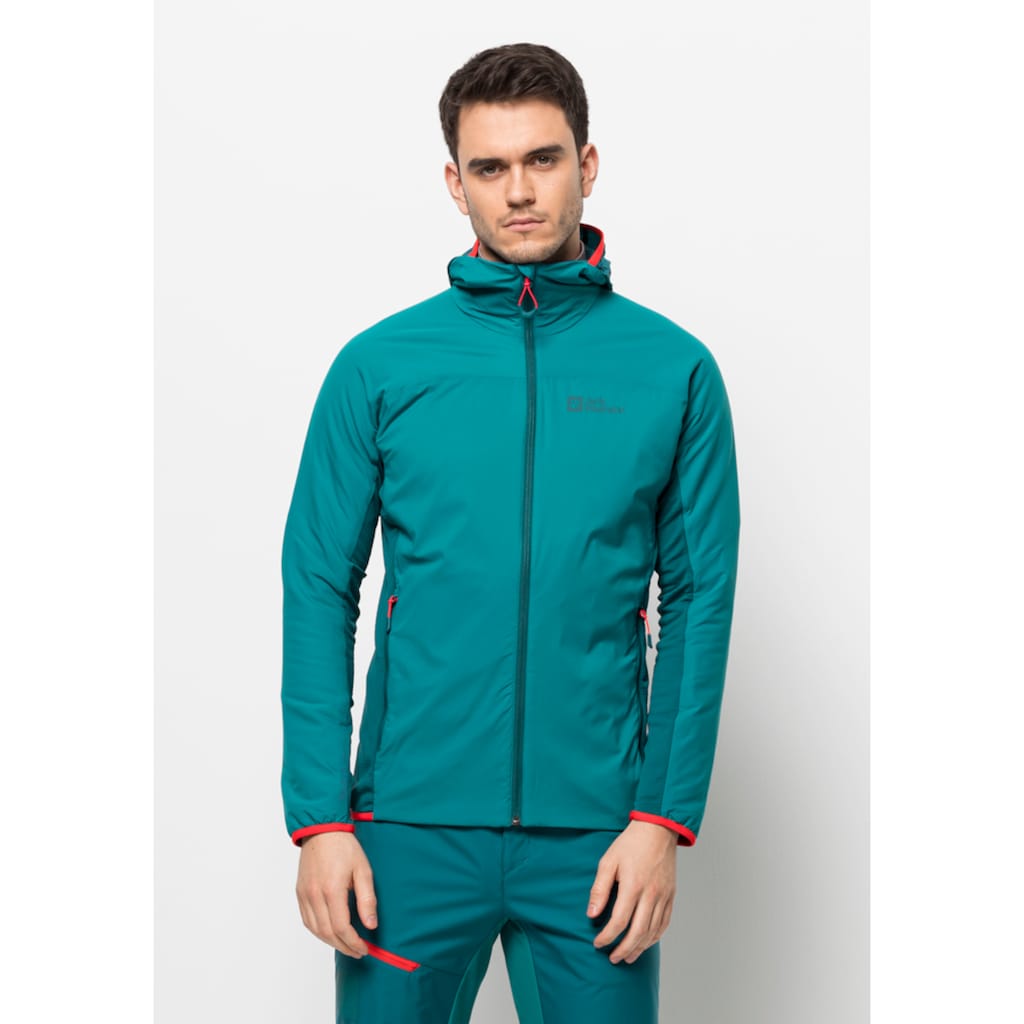 Jack Wolfskin Outdoorjacke »ALPSPITZE INS HOODY M«, mit Kapuze