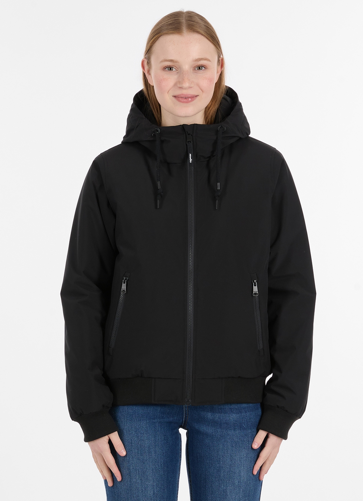 Ragwear Outdoorjacke "OGGIE WARM" mit Kapuze Reißverschluss mit Kinnschutz, Kapuze mit Kordel