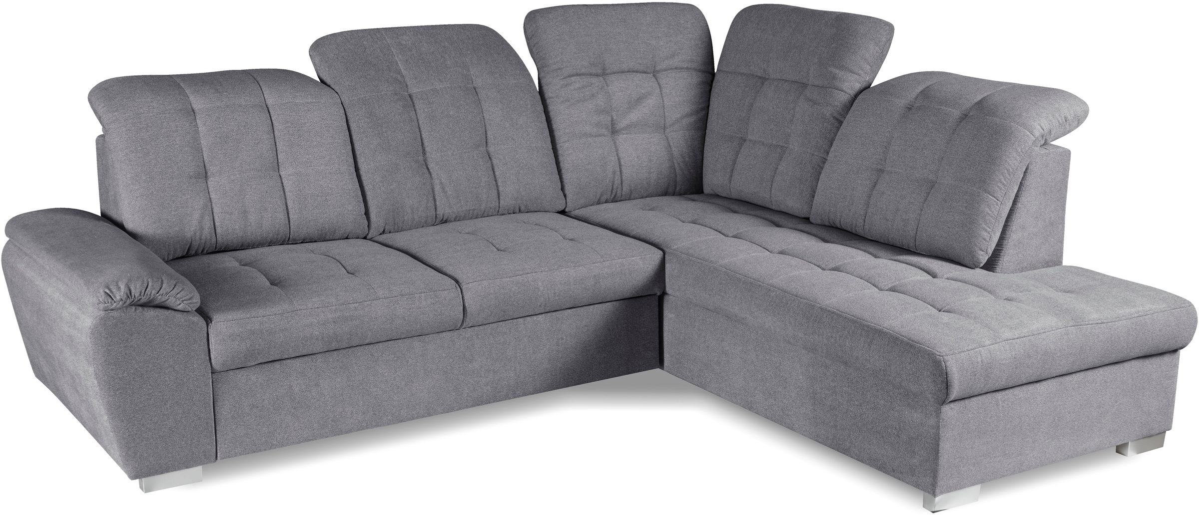 Thumbnail - WERK2 Ecksofa "Brindisi, Multifunktion, bequem & komfortabel, Breite 263cm, L-Form" mit verstellbaren Kopfteilen, Bettfu...