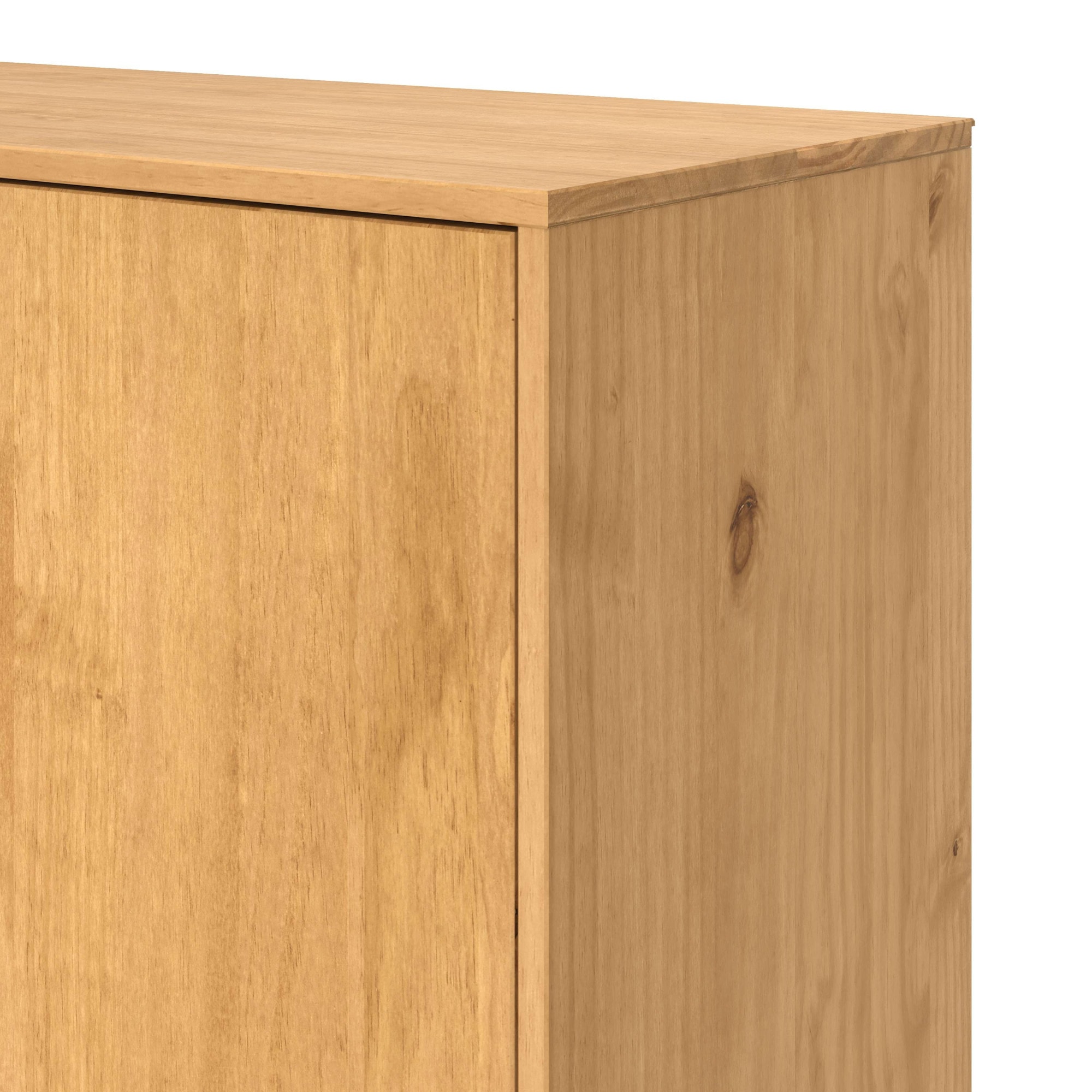 OTTO home Highboard »Vara, Kommode mit 2 Türen und 2 variabel einsetzbare Einlegeböden« aus massivem Kiefernholz, mit 2 Einlegeböden, Breite 90cm, Höhe 120cm