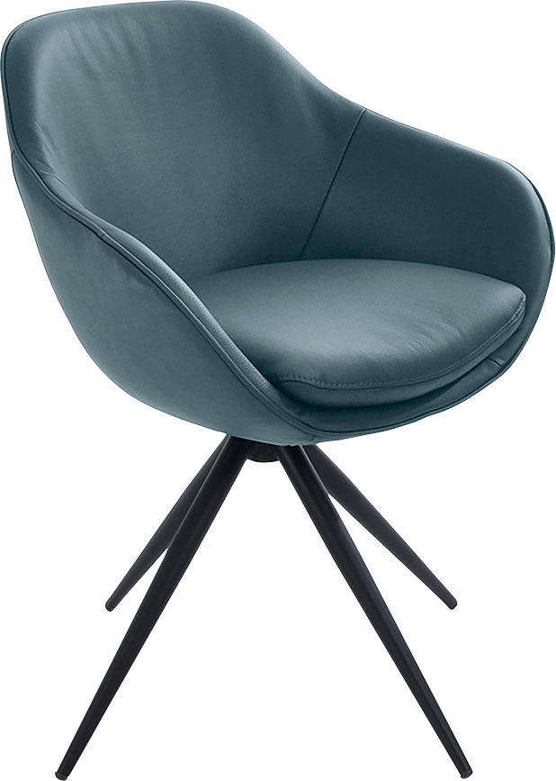 K+W Komfort & Wohnen Drehstuhl "ZOOM" () 4-Fuß Drehstuhl mit Gestell aus Me günstig online kaufen