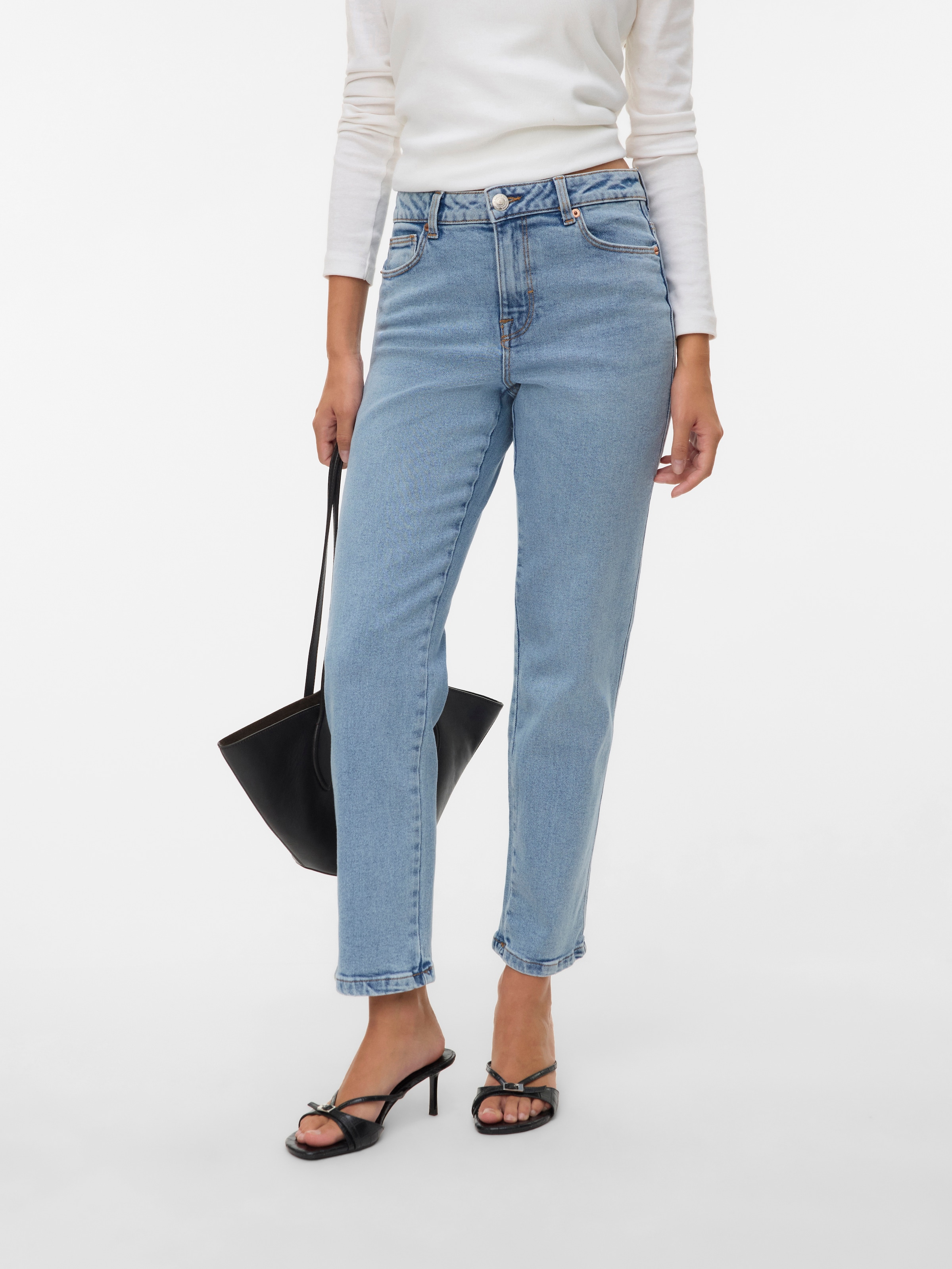 Vero Moda Gerade Jeans "VMAMARA MR SLIM STRAIGHT ANK VI3512 NOOS" günstig online kaufen