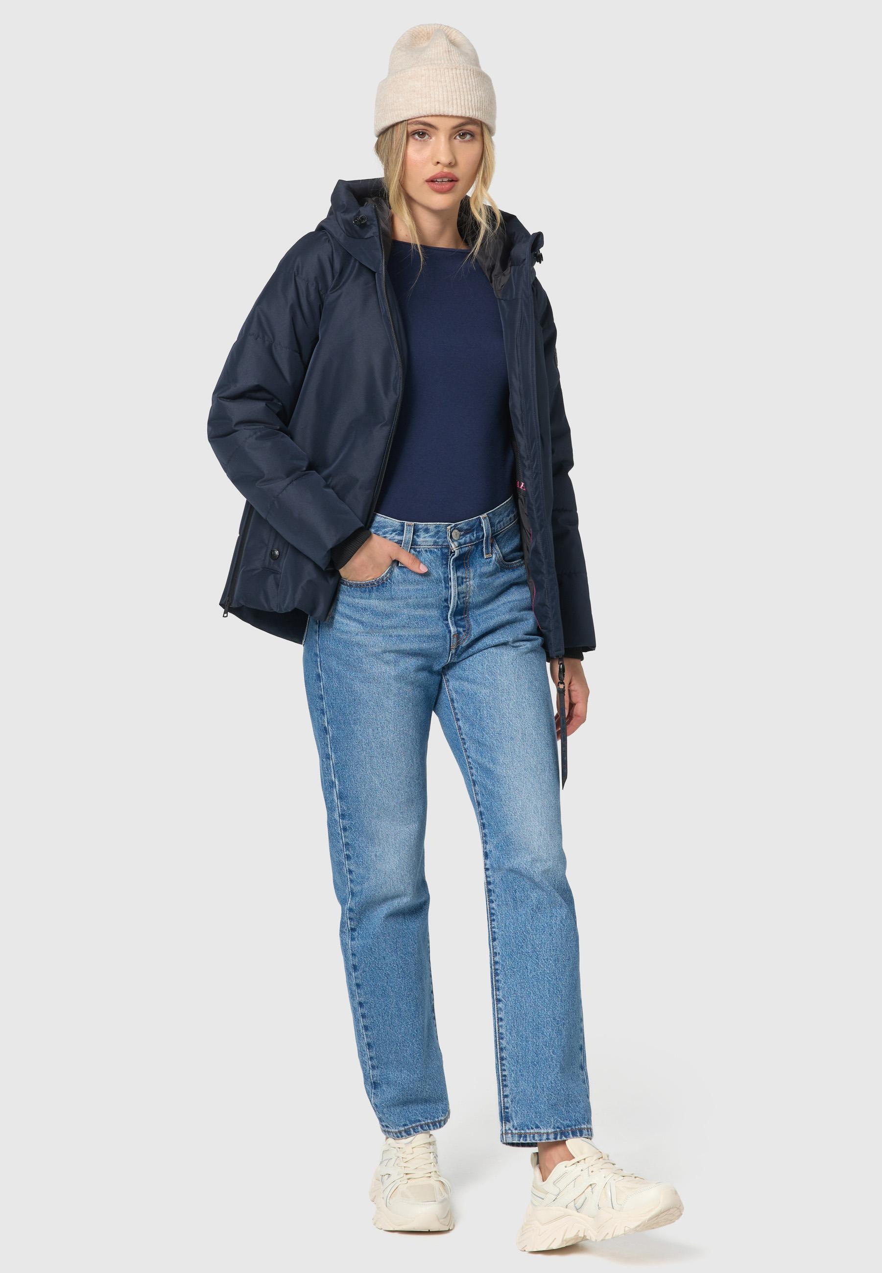 Navahoo Steppjacke »Krümelein« mit Kapuze stylische Damen Winterjacke mit dezenter Steppung