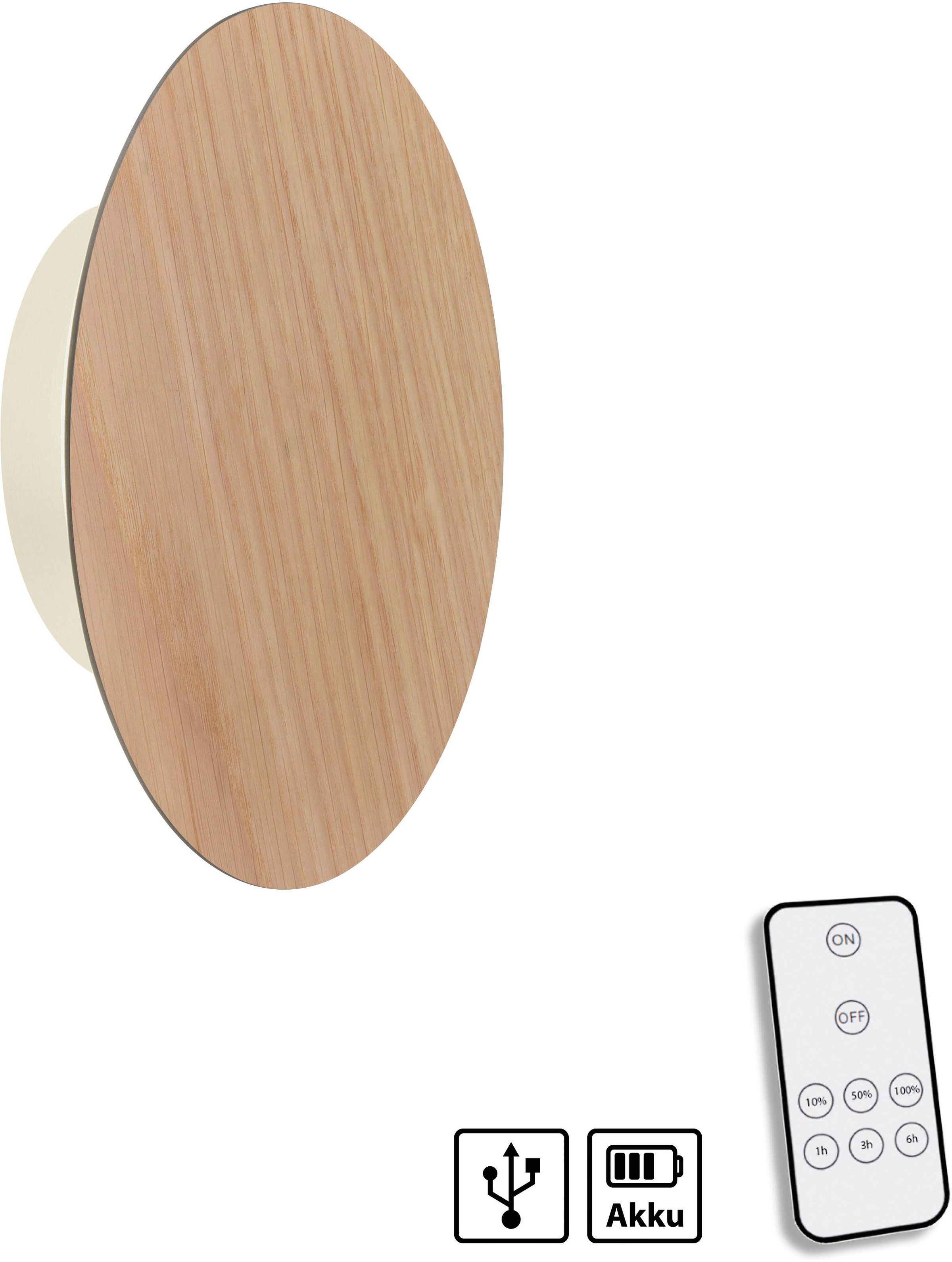 Paul Neuhaus Wandleuchte »AKKU PUNTU«, 1 flammig, Leuchtmittel LED-Board | LED fest integriert